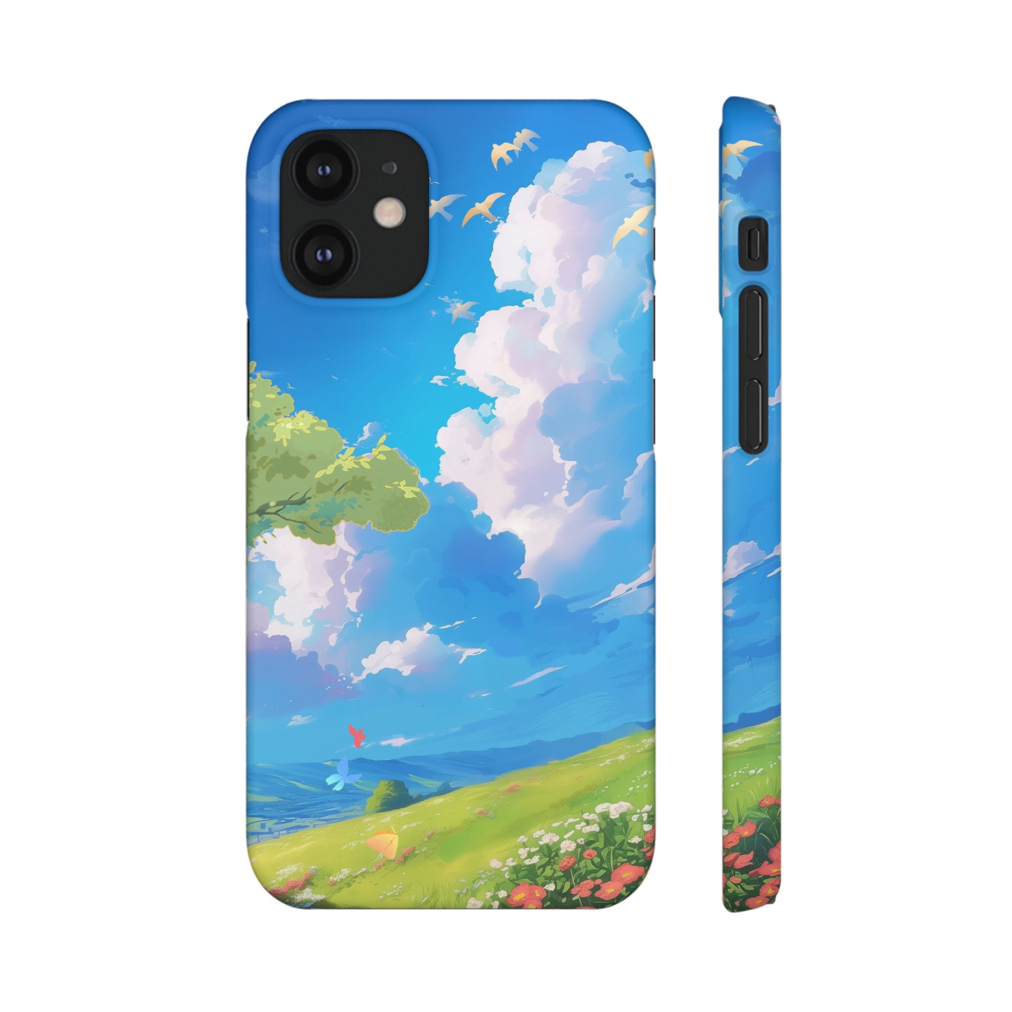 Snap Case Phone Case — Blue Sky Meadow Cloud Art