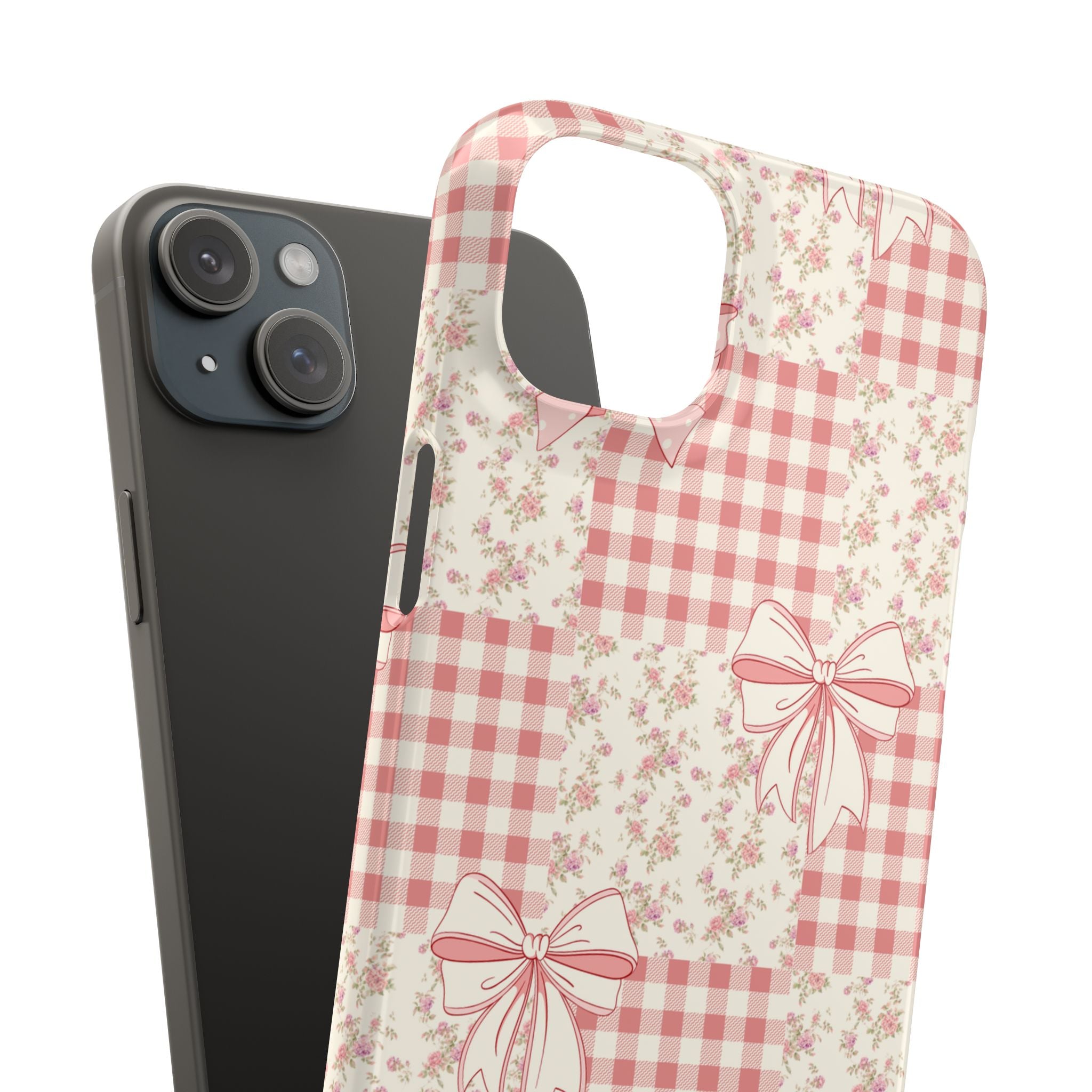 Pink Bow Patchwork Case
