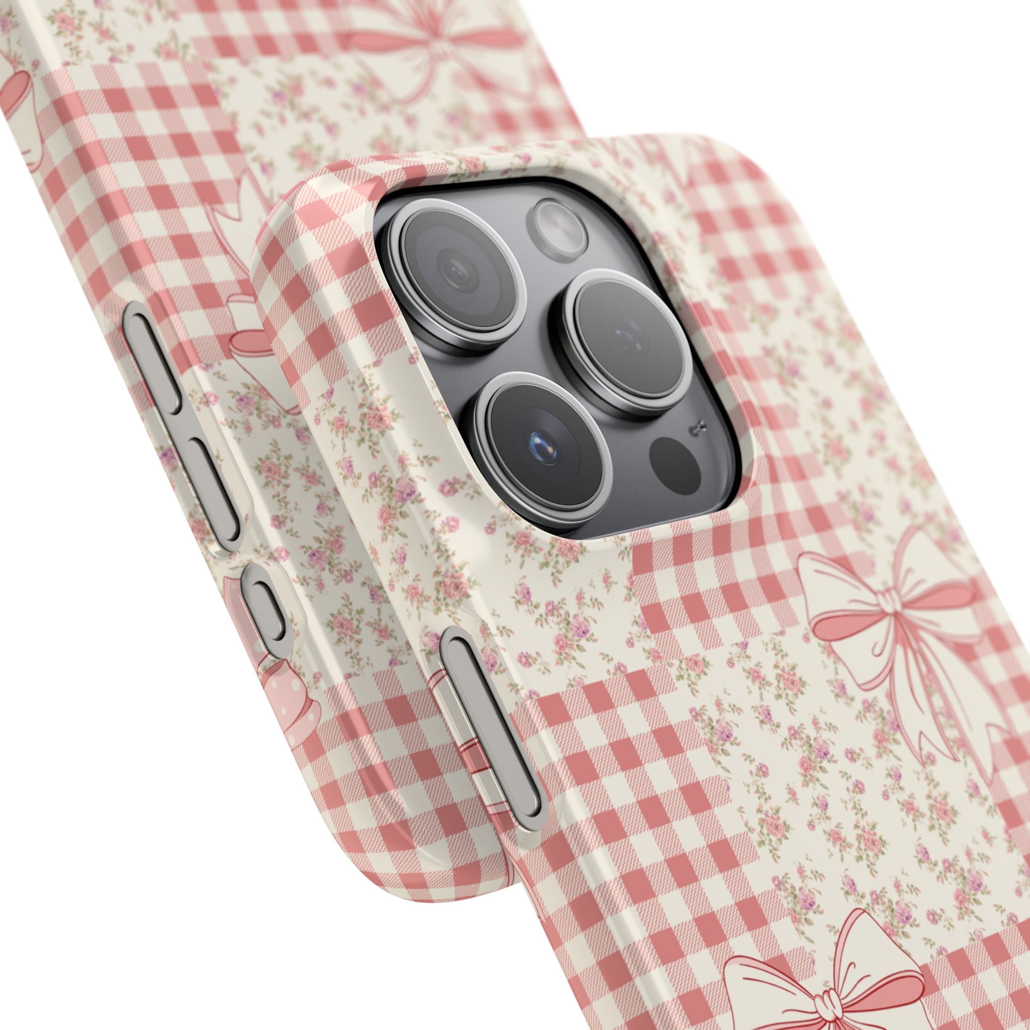 Pink Bow Patchwork Case