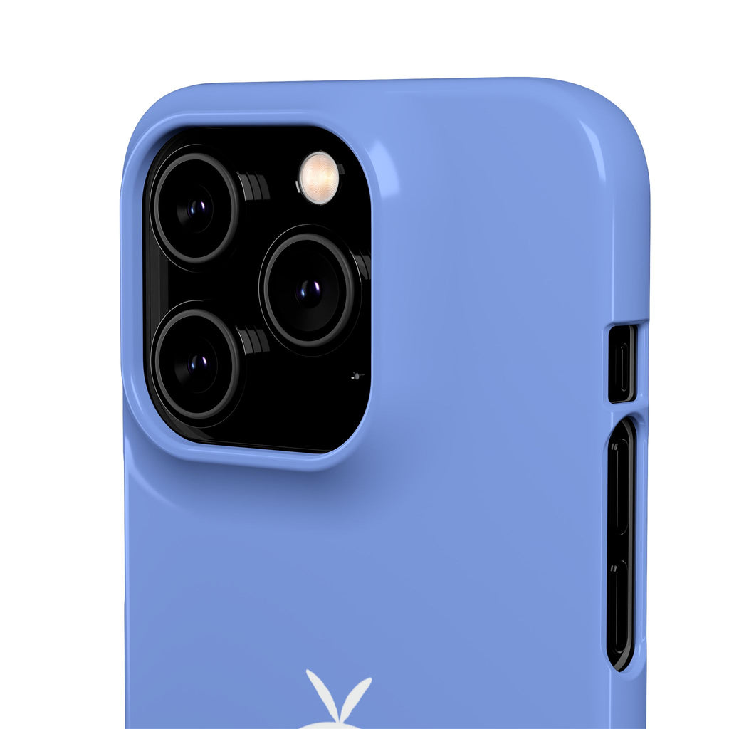 Cute Goose Phone Case – Blue Snap Phone Cover with Whimsical Bird Design