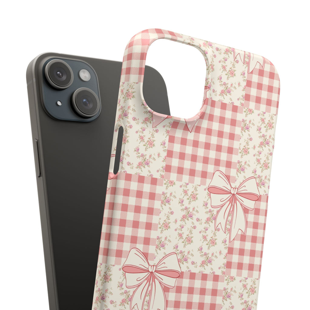 Pink Bow Patchwork Case