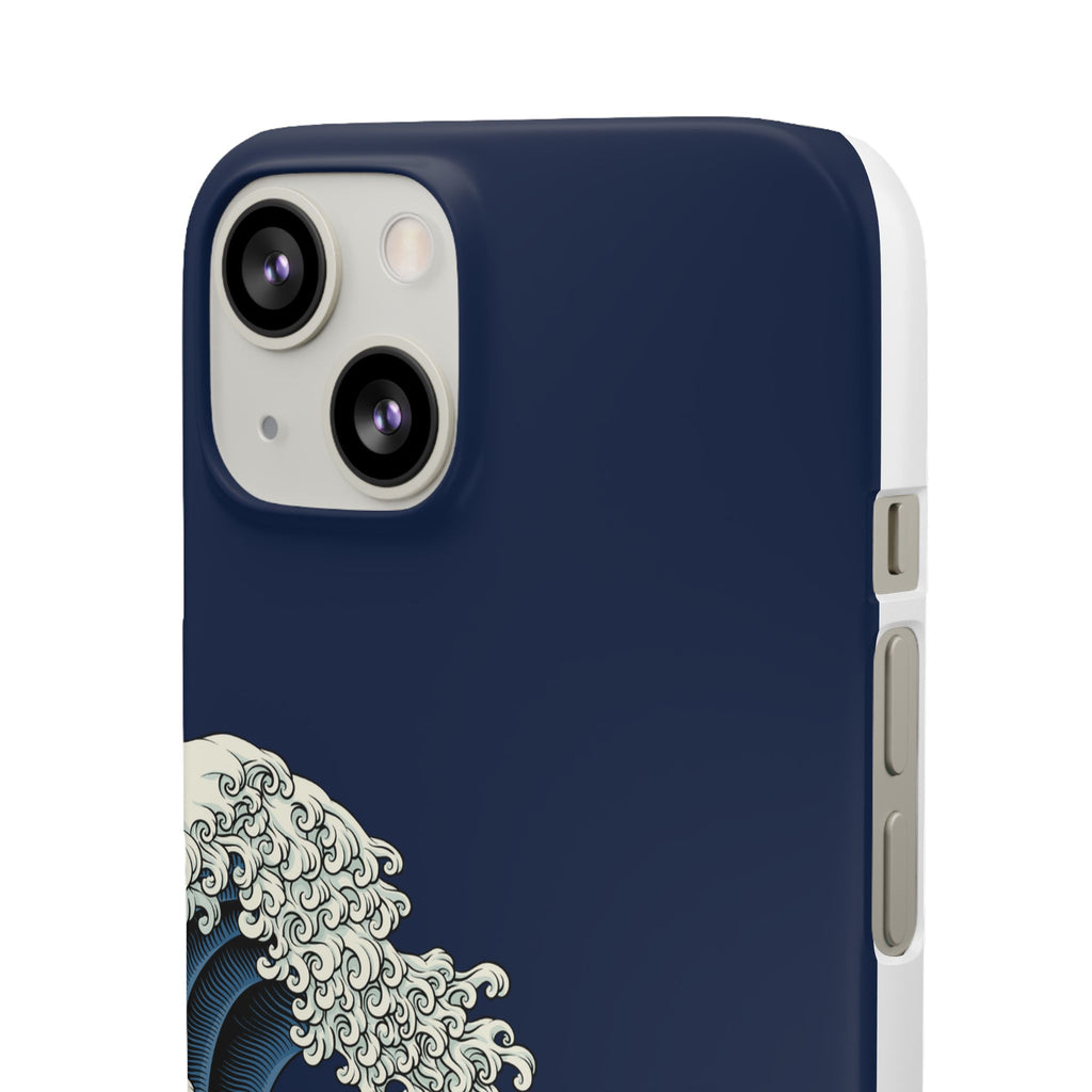 Phone Case — 'Go with the Flow' Wave Design