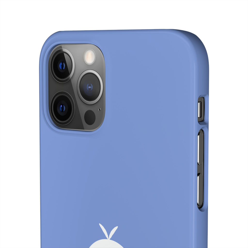 Cute Goose Phone Case – Blue Snap Phone Cover with Whimsical Bird Design
