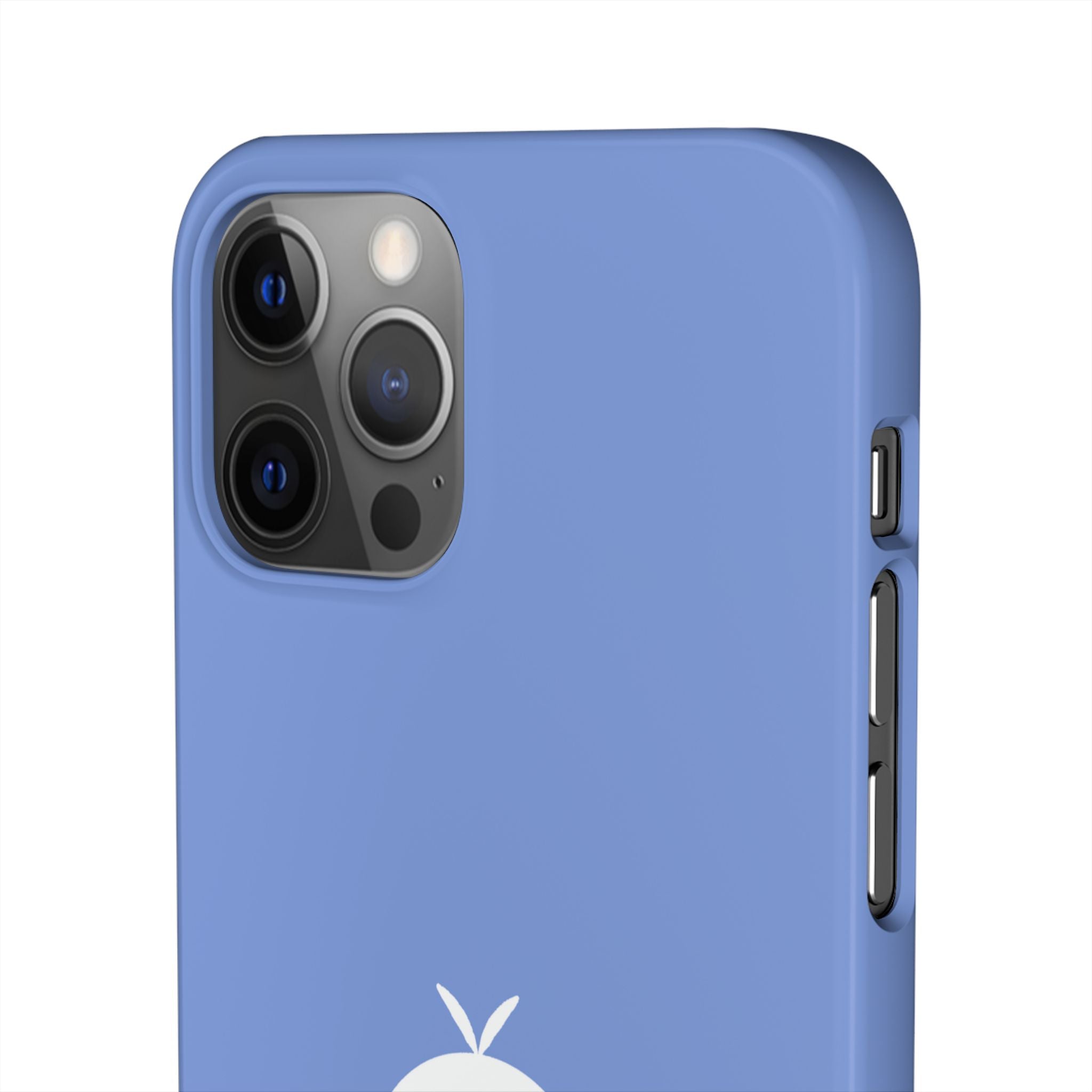 Cute Goose Phone Case – Blue Snap Phone Cover with Whimsical Bird Design