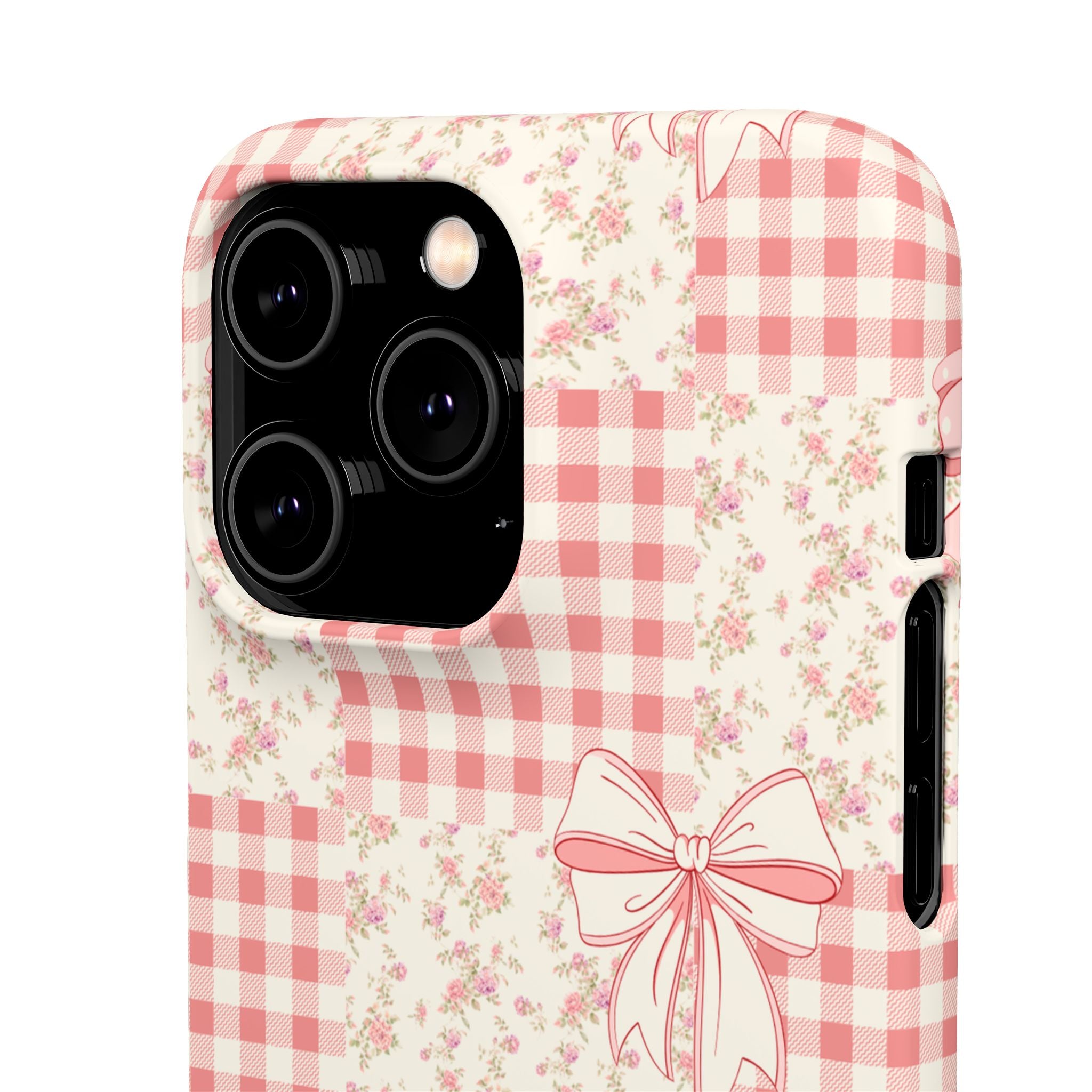 Pink Bow Patchwork Case