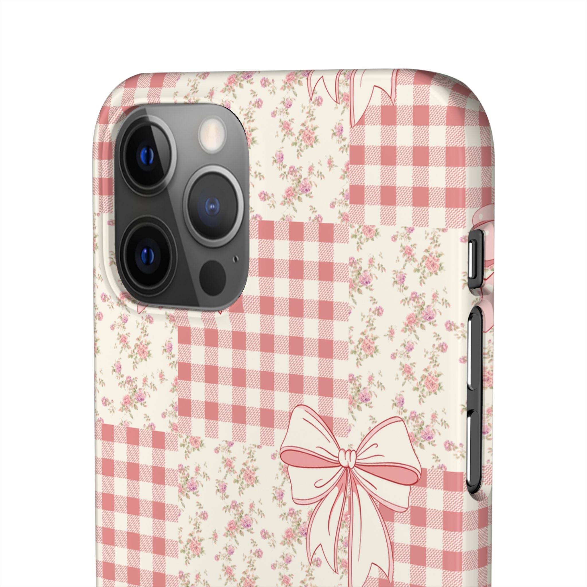 Pink Bow Patchwork Case