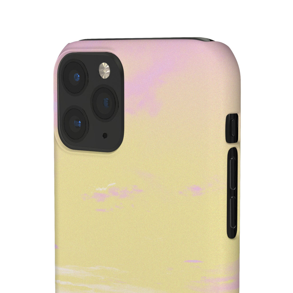 Pastel Lavender Field Phone Case — Sunset Sky Snap Case