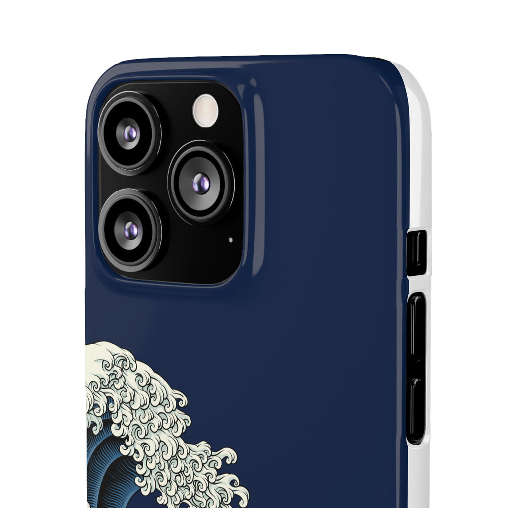 Phone Case — 'Go with the Flow' Wave Design