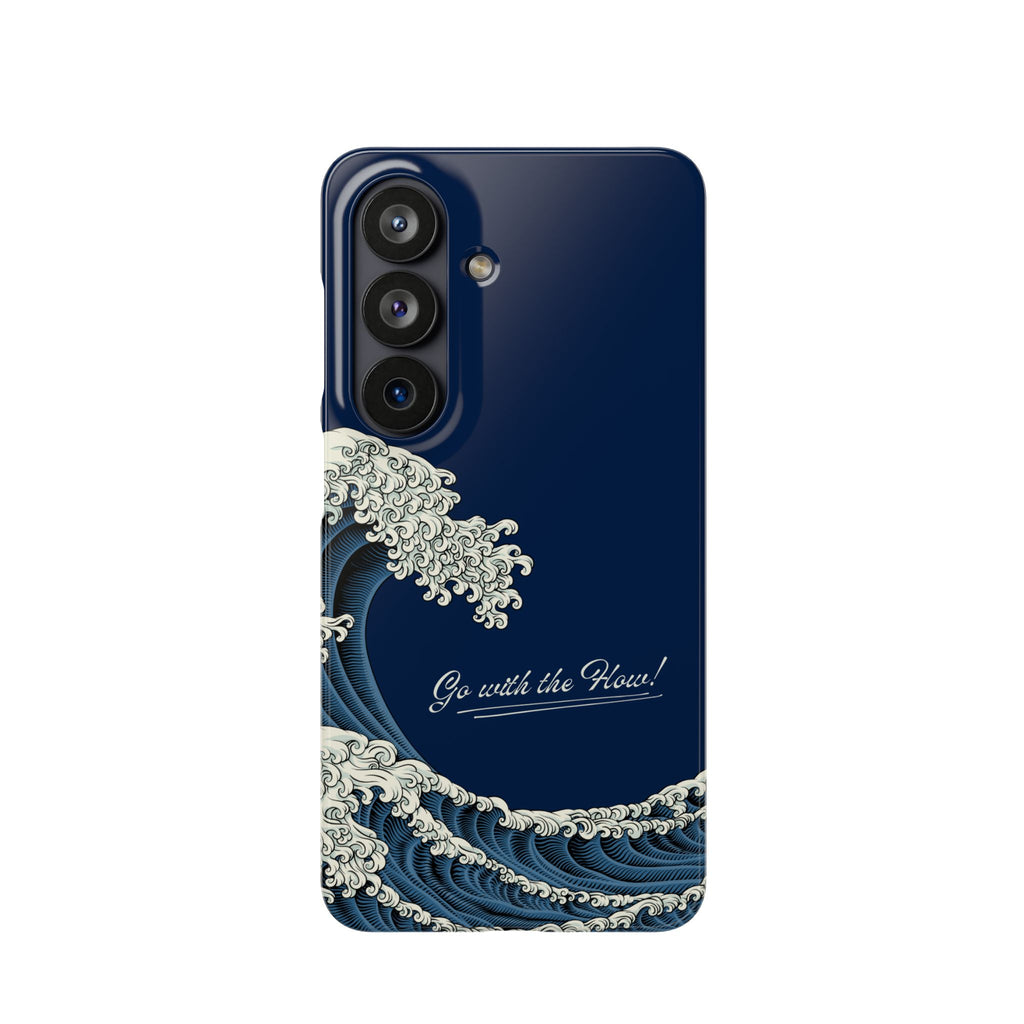 Phone Case — 'Go with the Flow' Wave Design