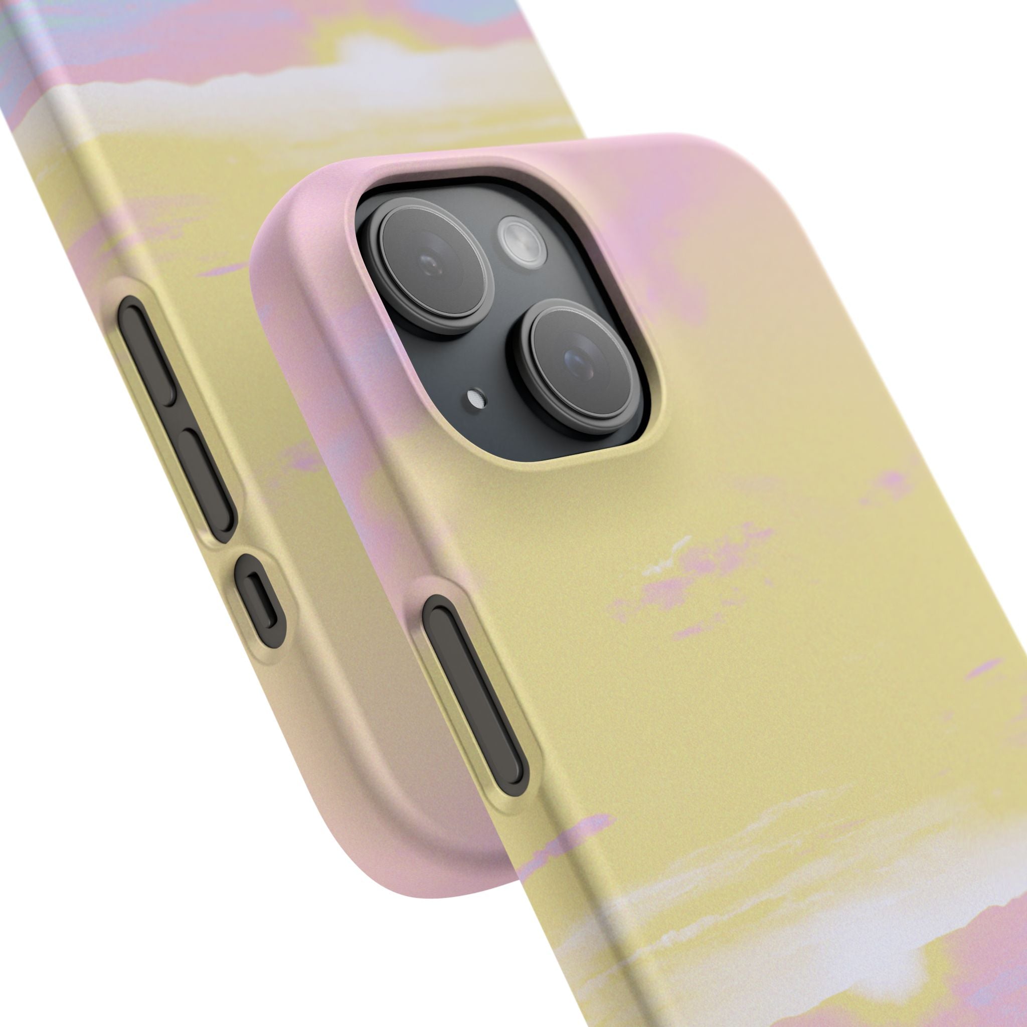 Pastel Lavender Field Phone Case — Sunset Sky Snap Case