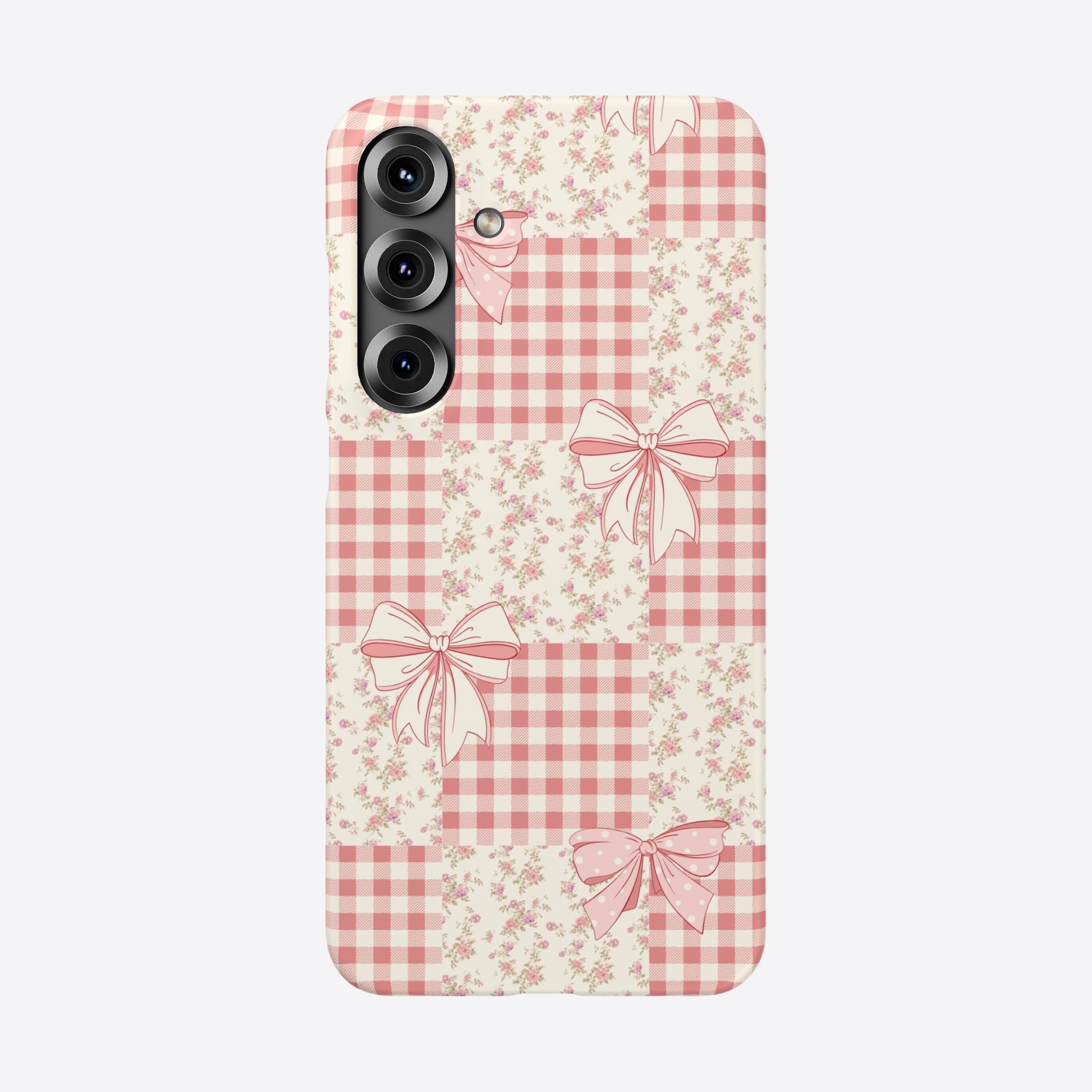 Pink Bow Patchwork Case