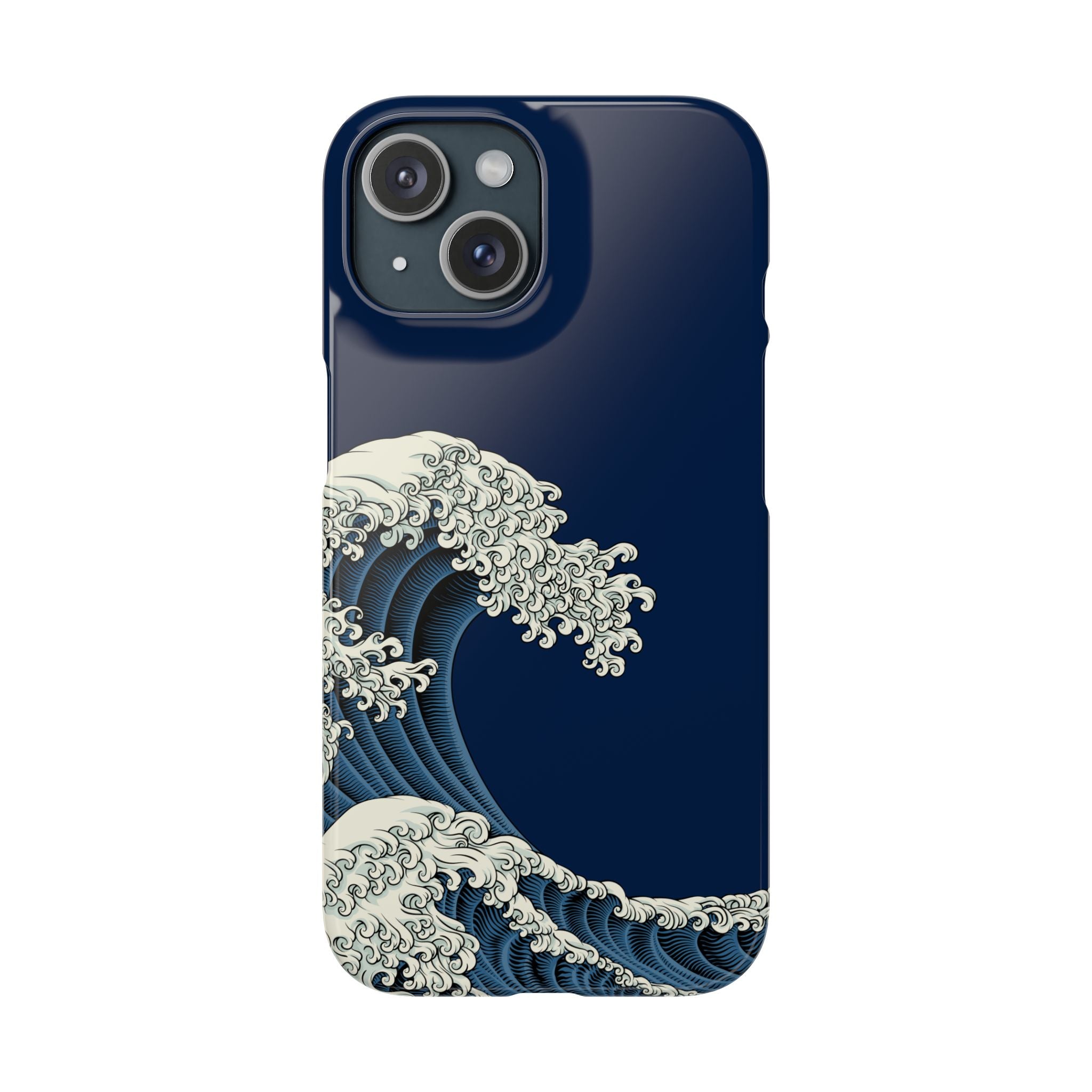 Phone Case — 'Go with the Flow' Wave Design