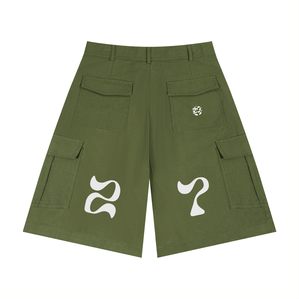 Unisex Woven Cargo Shorts