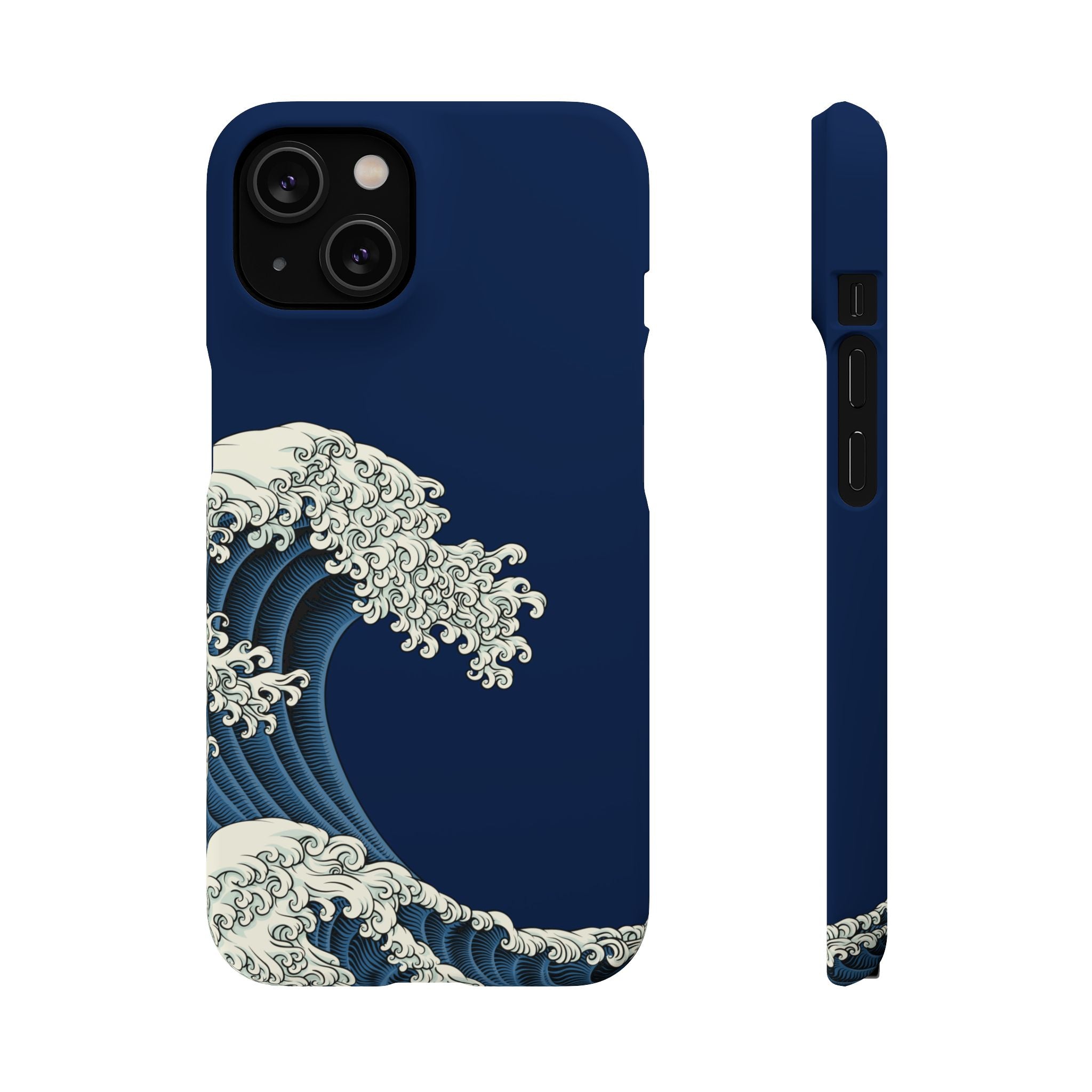 Phone Case — 'Go with the Flow' Wave Design
