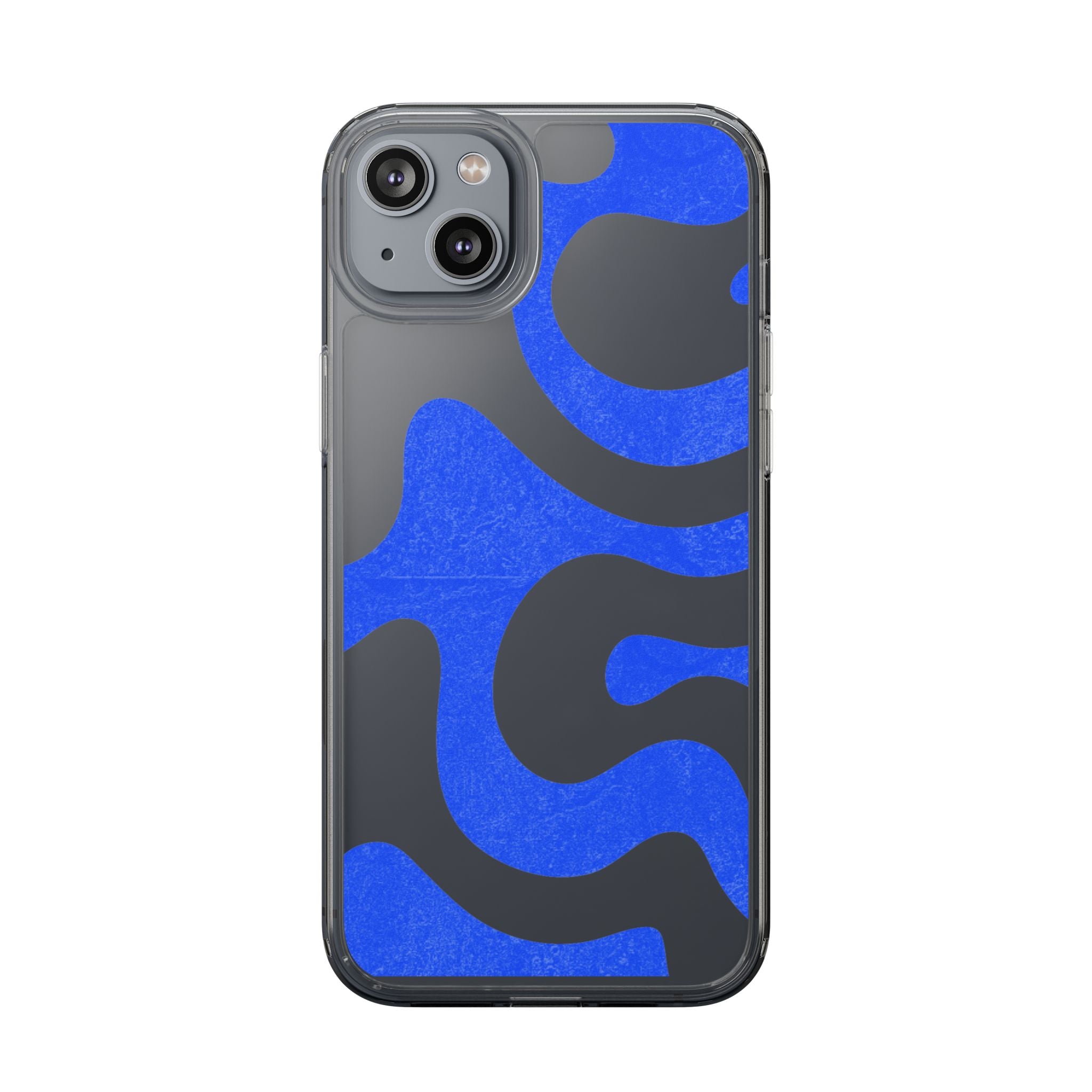 Copy of Abstract Blue Wave Clear Phone Case
