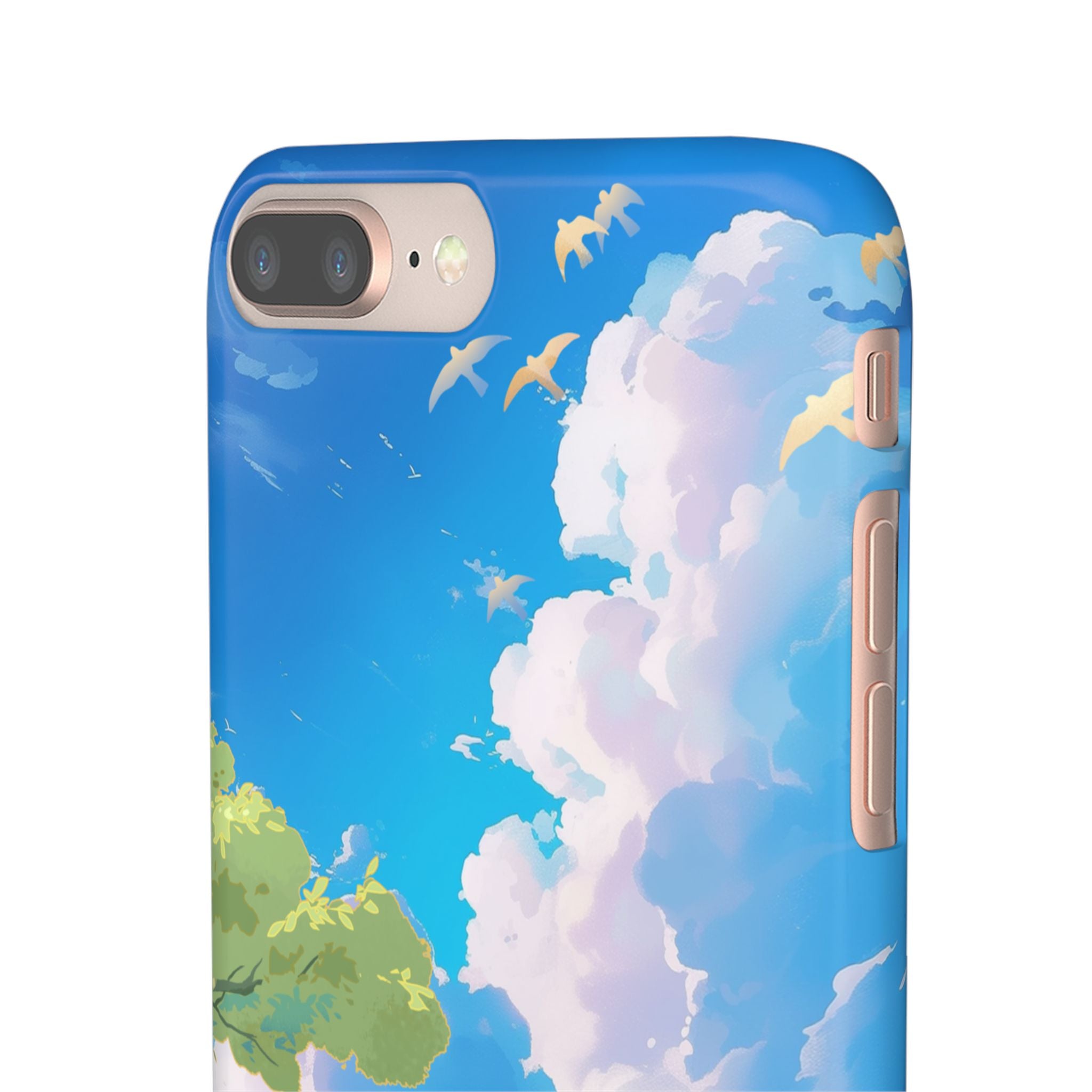 Snap Case Phone Case — Blue Sky Meadow Cloud Art