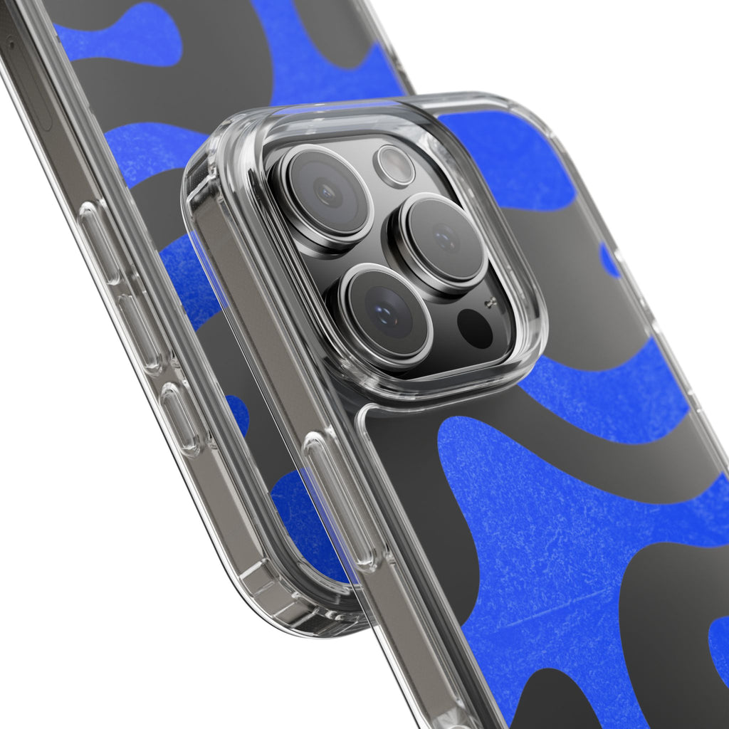 Copy of Abstract Blue Wave Clear Phone Case