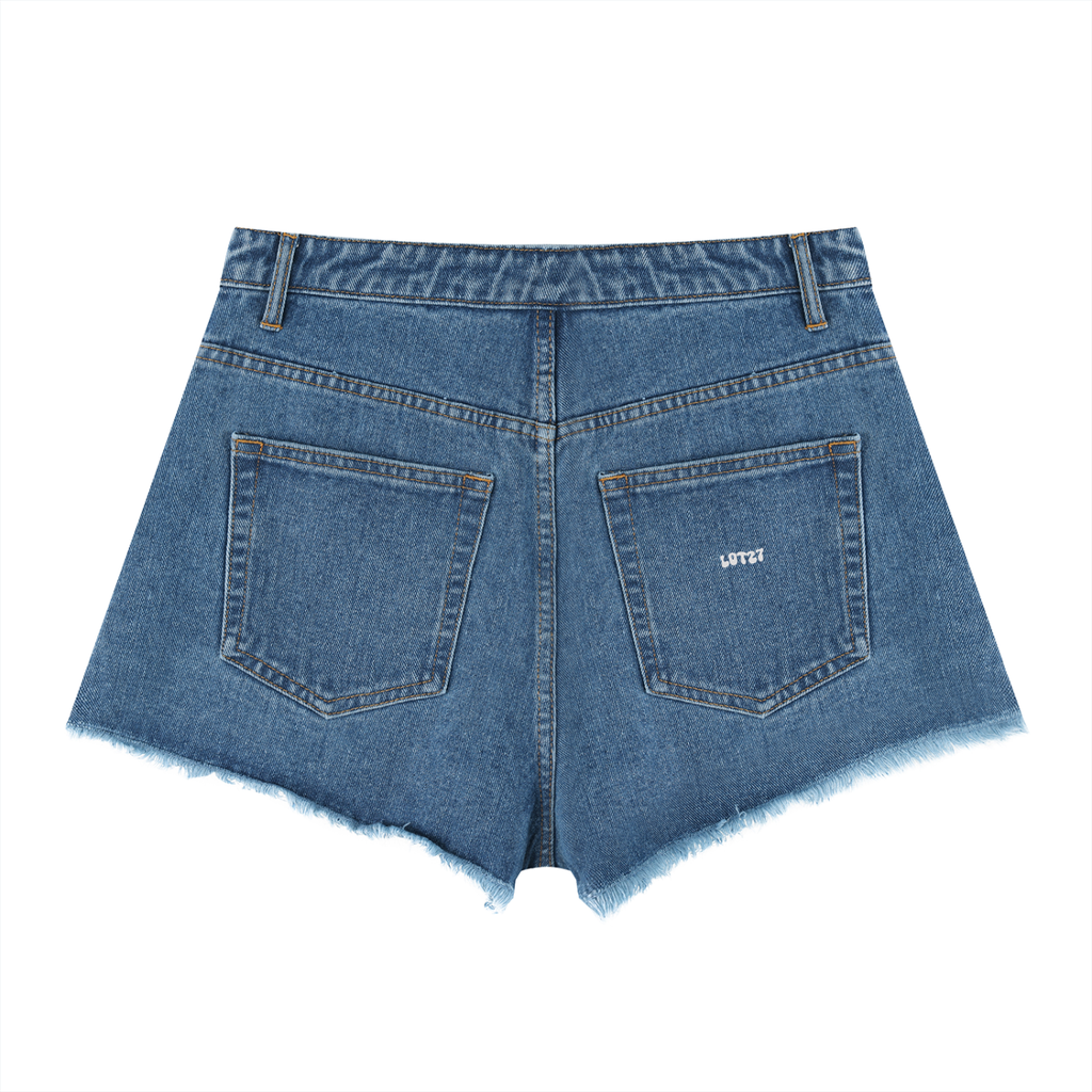 Women’s Vintage Wash High Rise Denim Shorts