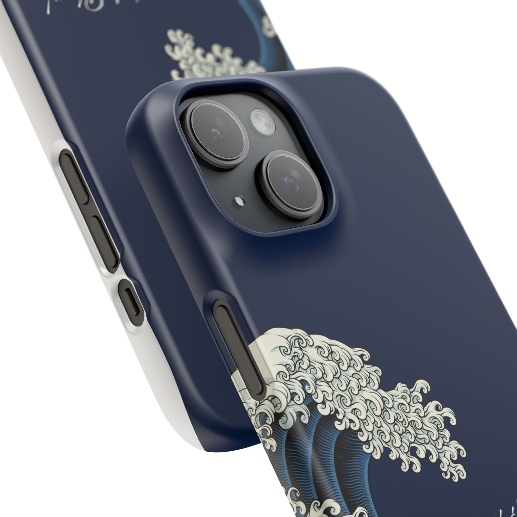 Phone Case — 'Go with the Flow' Wave Design