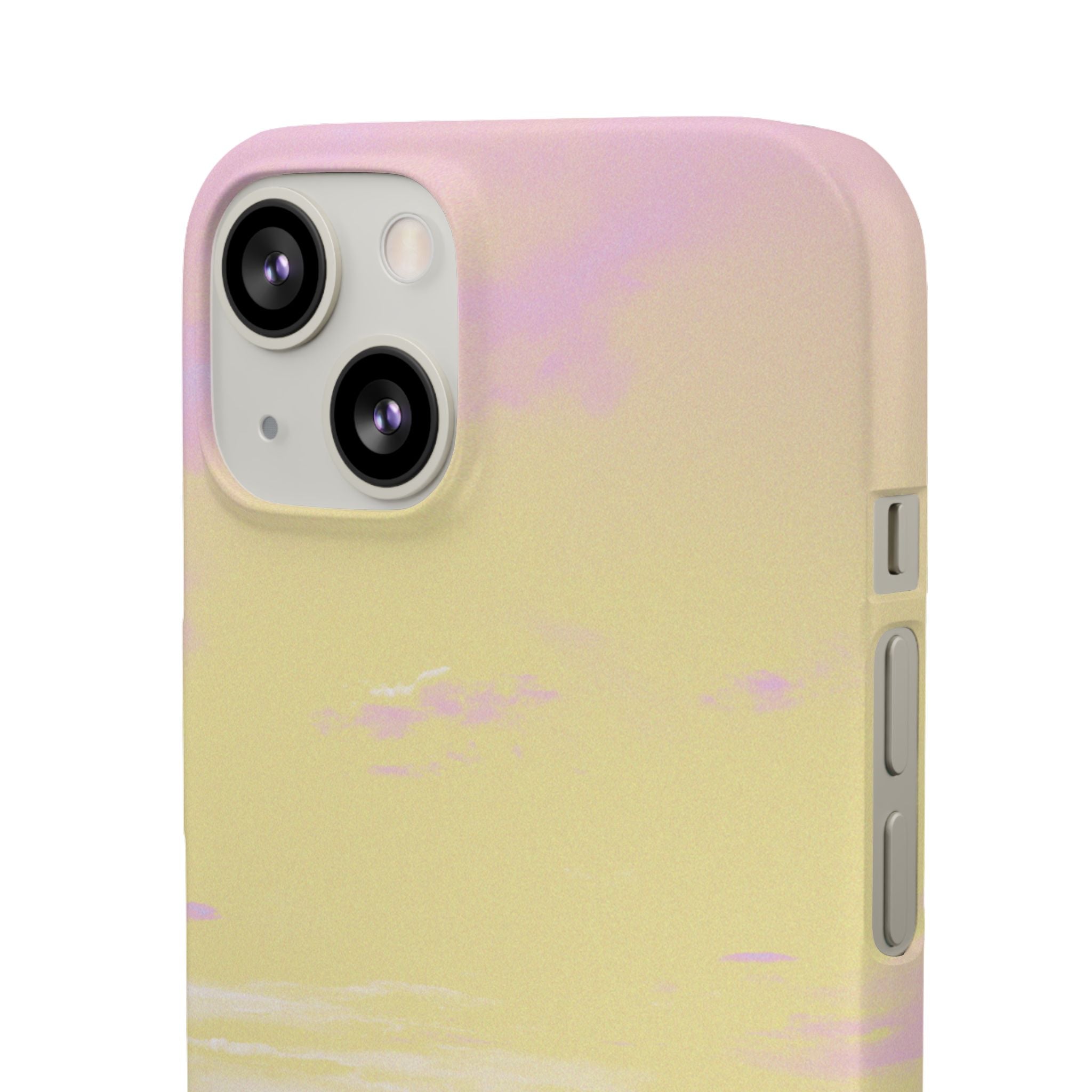 Pastel Lavender Field Phone Case — Sunset Sky Snap Case