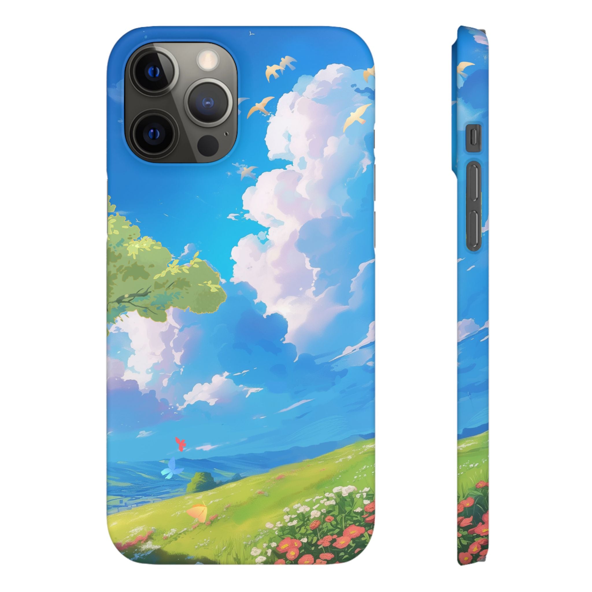 Snap Case Phone Case — Blue Sky Meadow Cloud Art