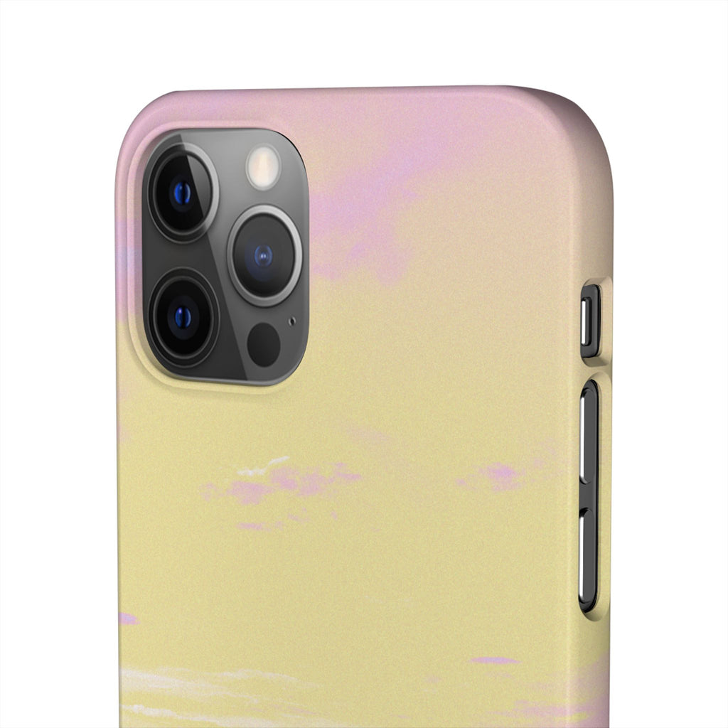 Pastel Lavender Field Phone Case — Sunset Sky Snap Case