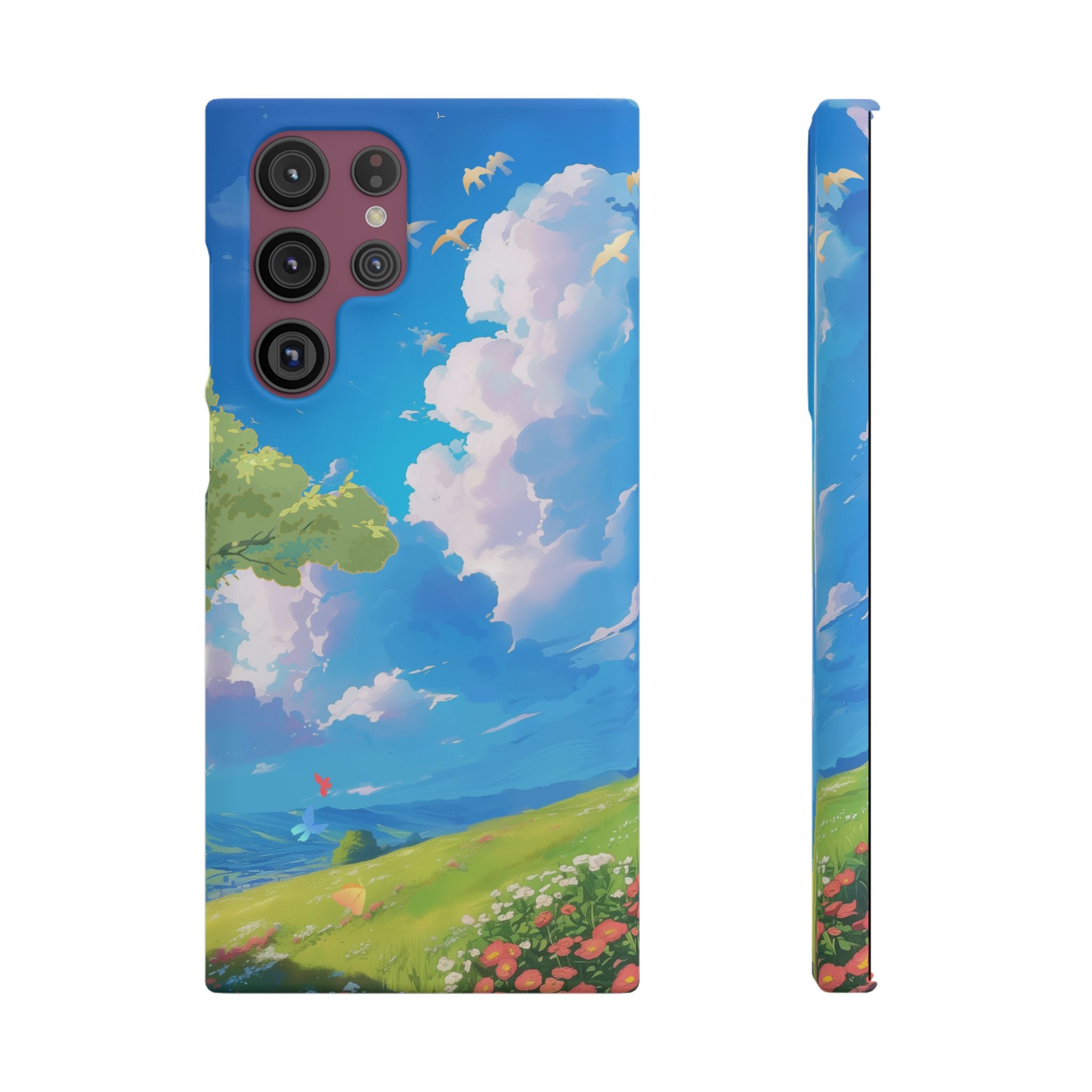Snap Case Phone Case — Blue Sky Meadow Cloud Art