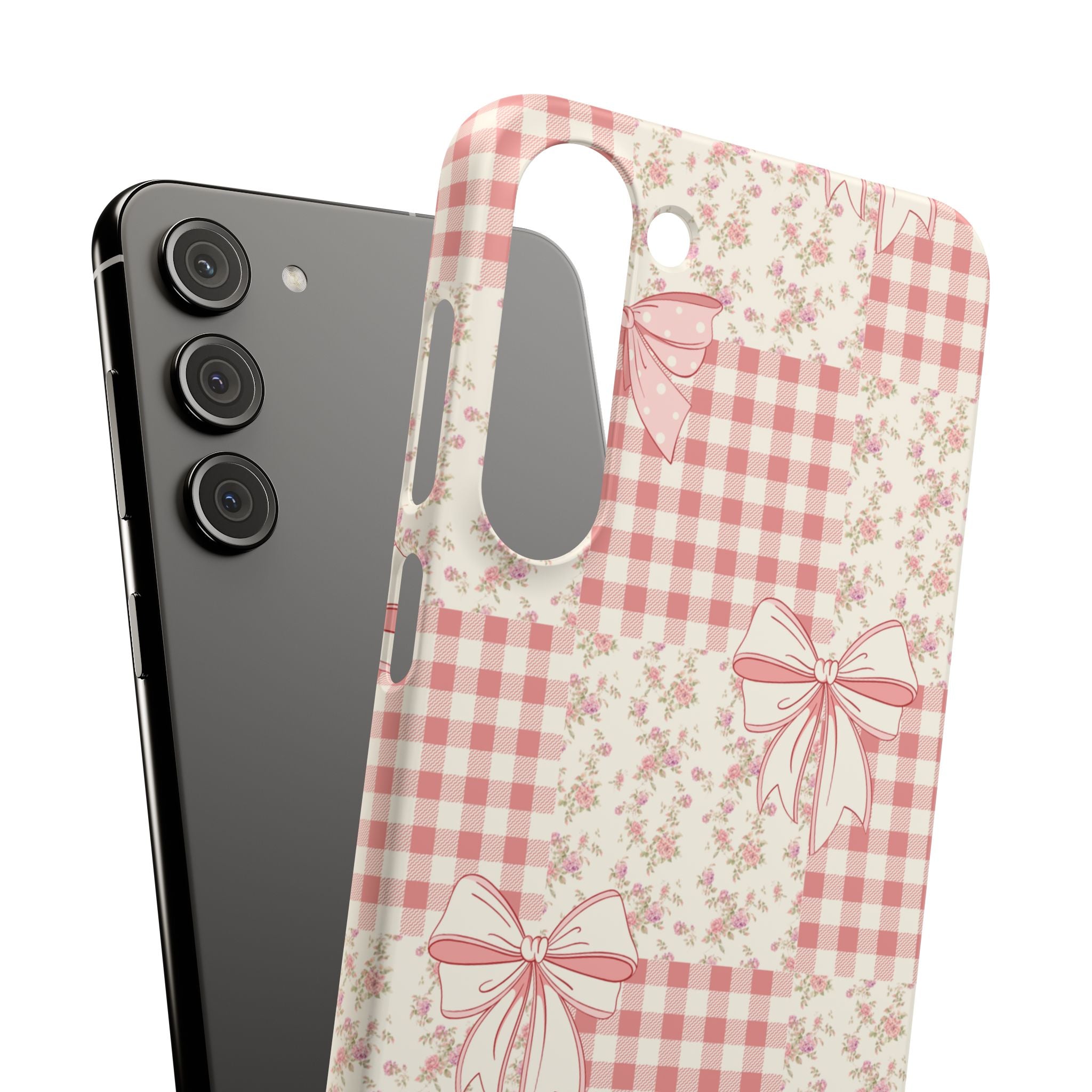 Pink Bow Patchwork Case