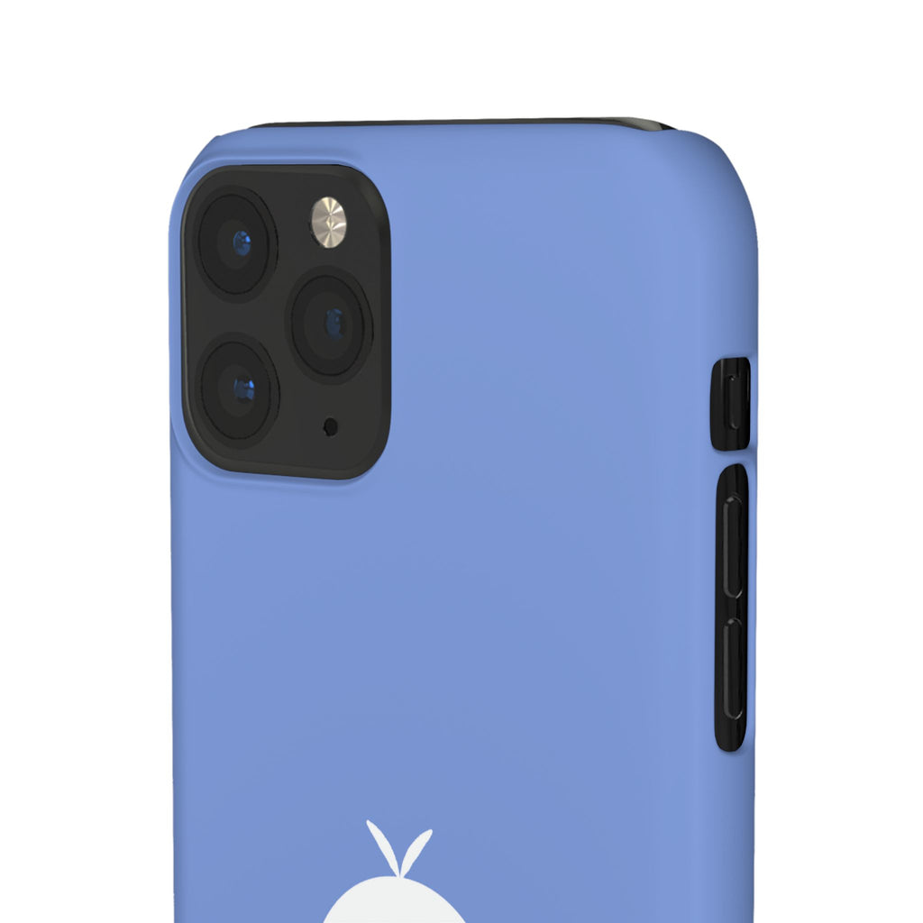 Cute Goose Phone Case – Blue Snap Phone Cover with Whimsical Bird Design