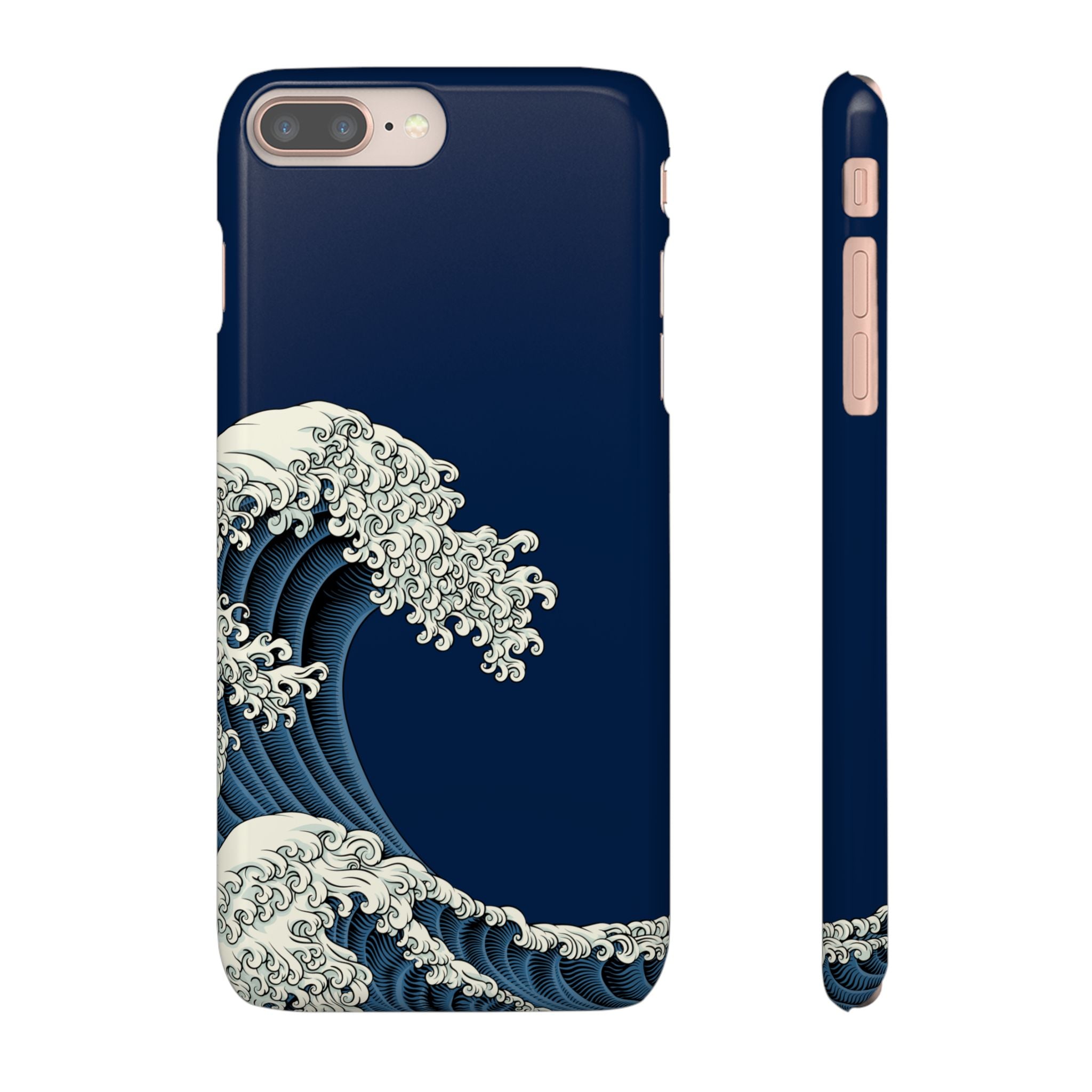 Phone Case — 'Go with the Flow' Wave Design