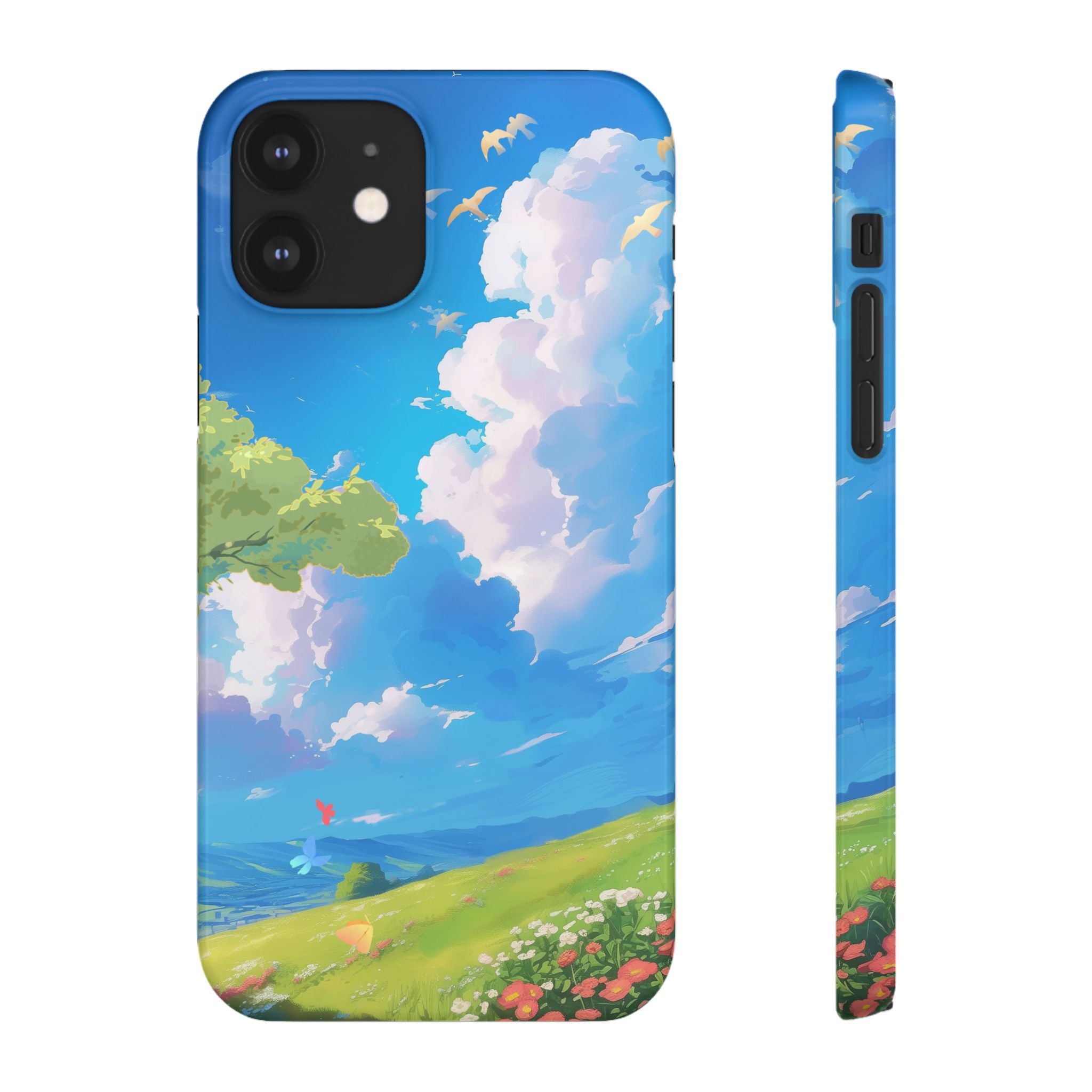 Snap Case Phone Case — Blue Sky Meadow Cloud Art