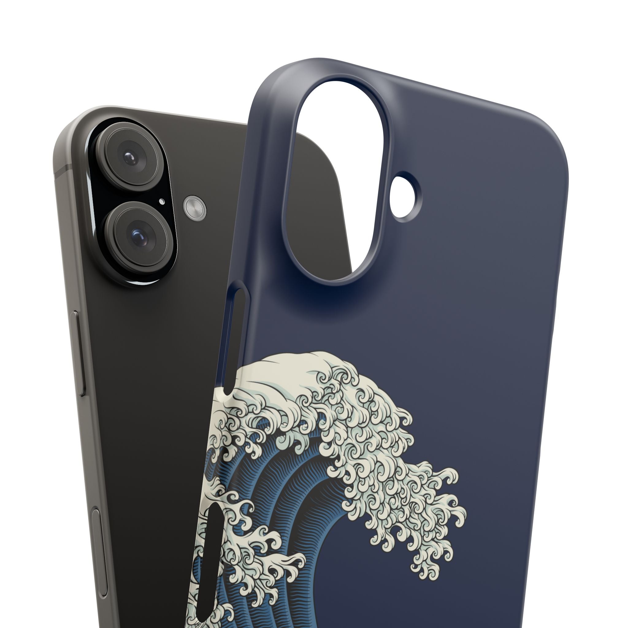 Phone Case — 'Go with the Flow' Wave Design
