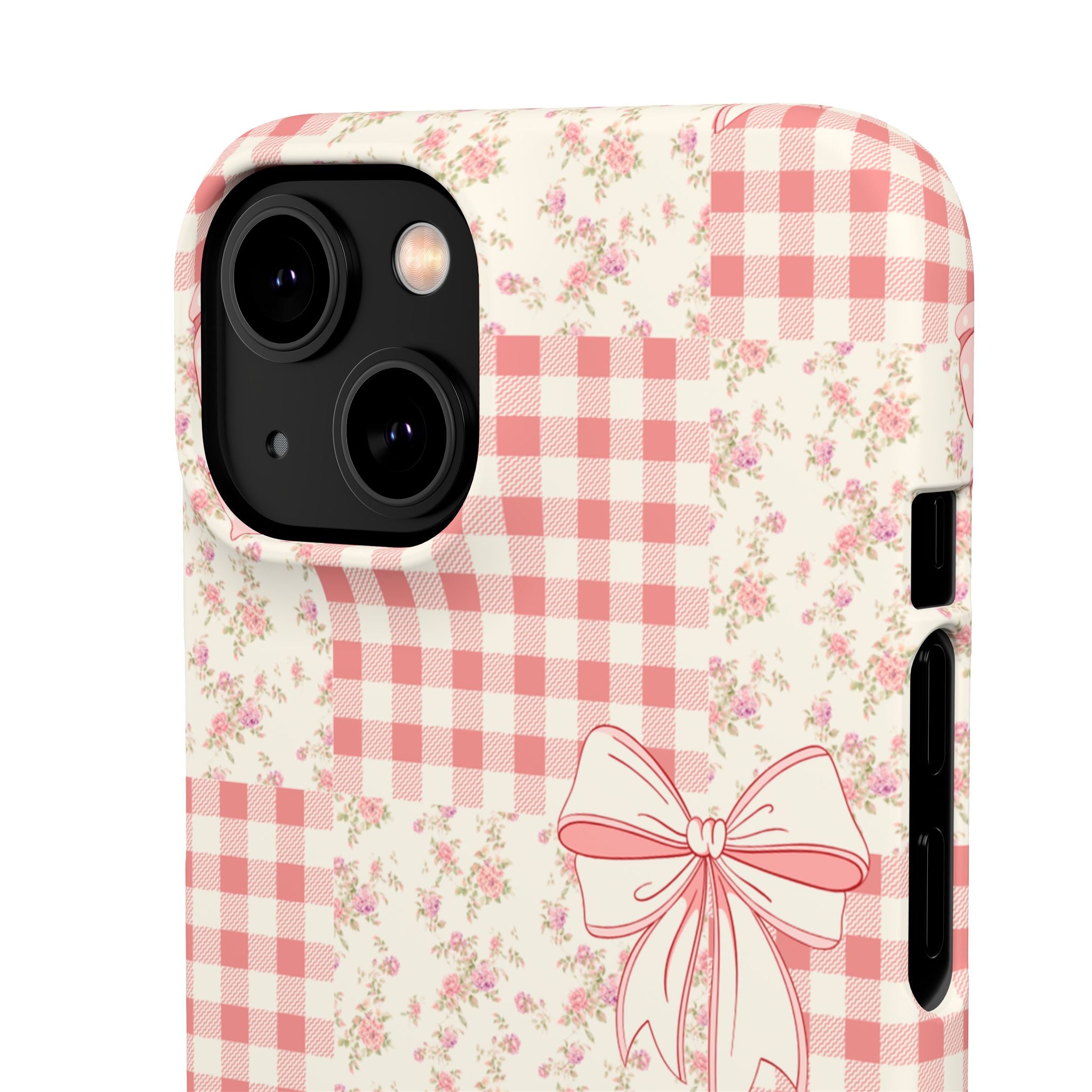 Pink Bow Patchwork Case