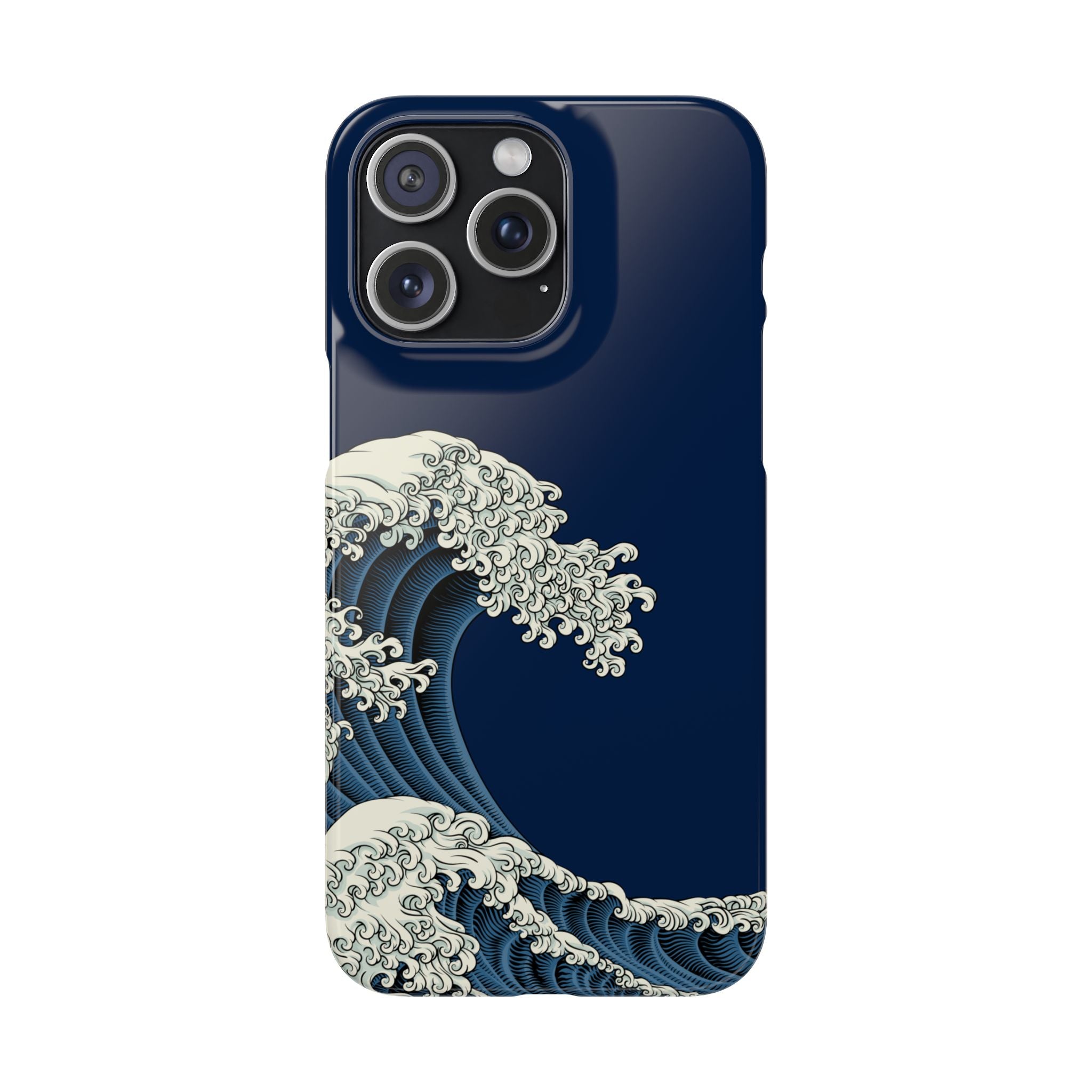 Phone Case — 'Go with the Flow' Wave Design
