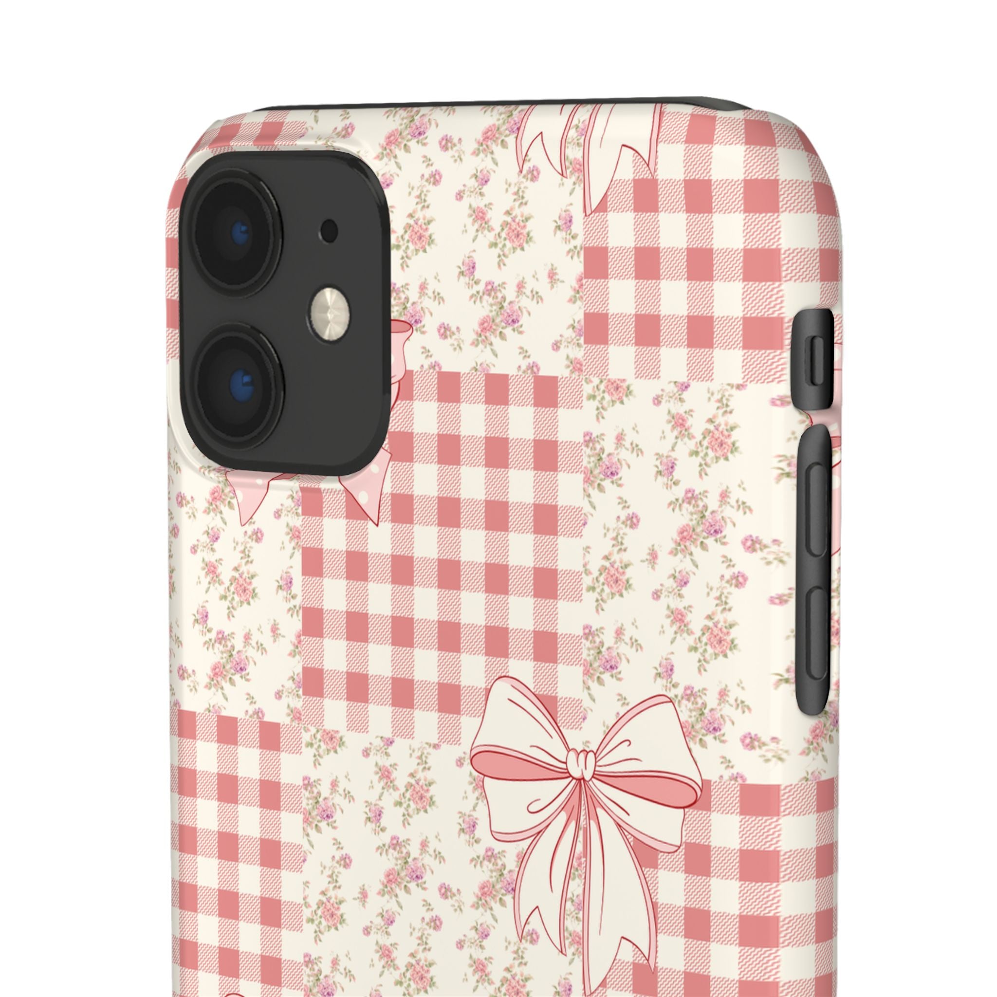 Pink Bow Patchwork Case