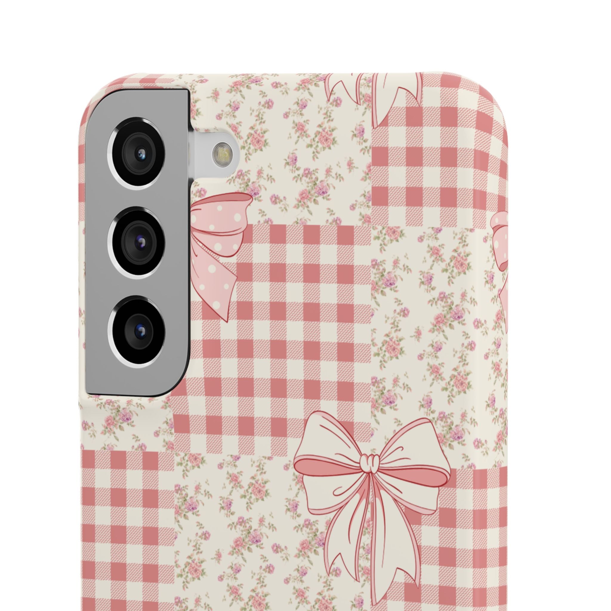 Pink Bow Patchwork Case