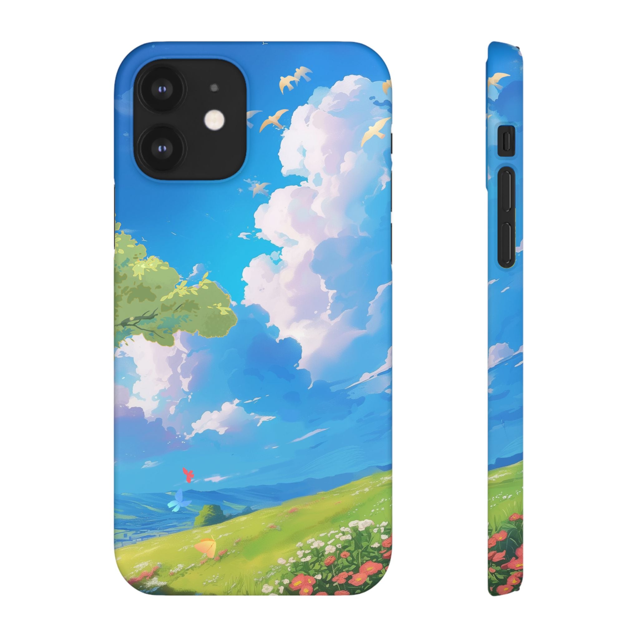 Snap Case Phone Case — Blue Sky Meadow Cloud Art