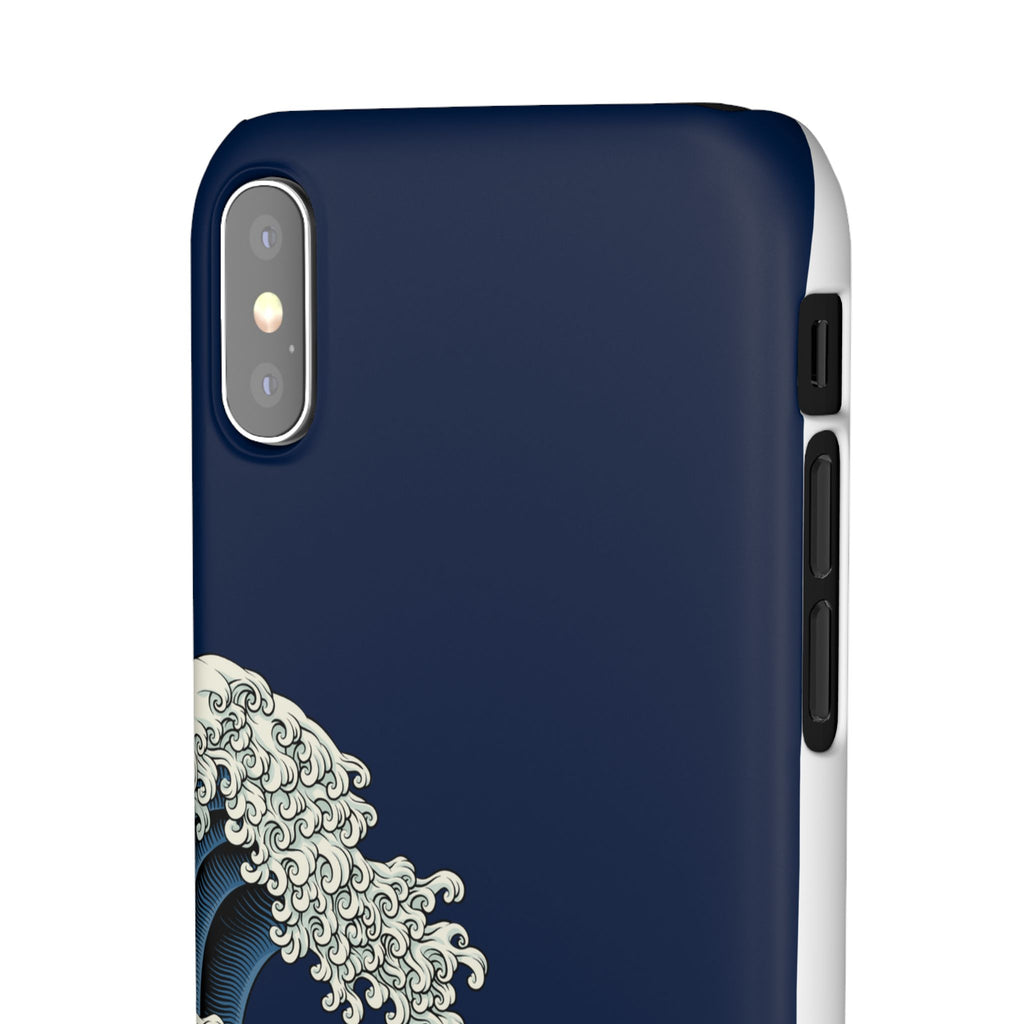 Phone Case — 'Go with the Flow' Wave Design