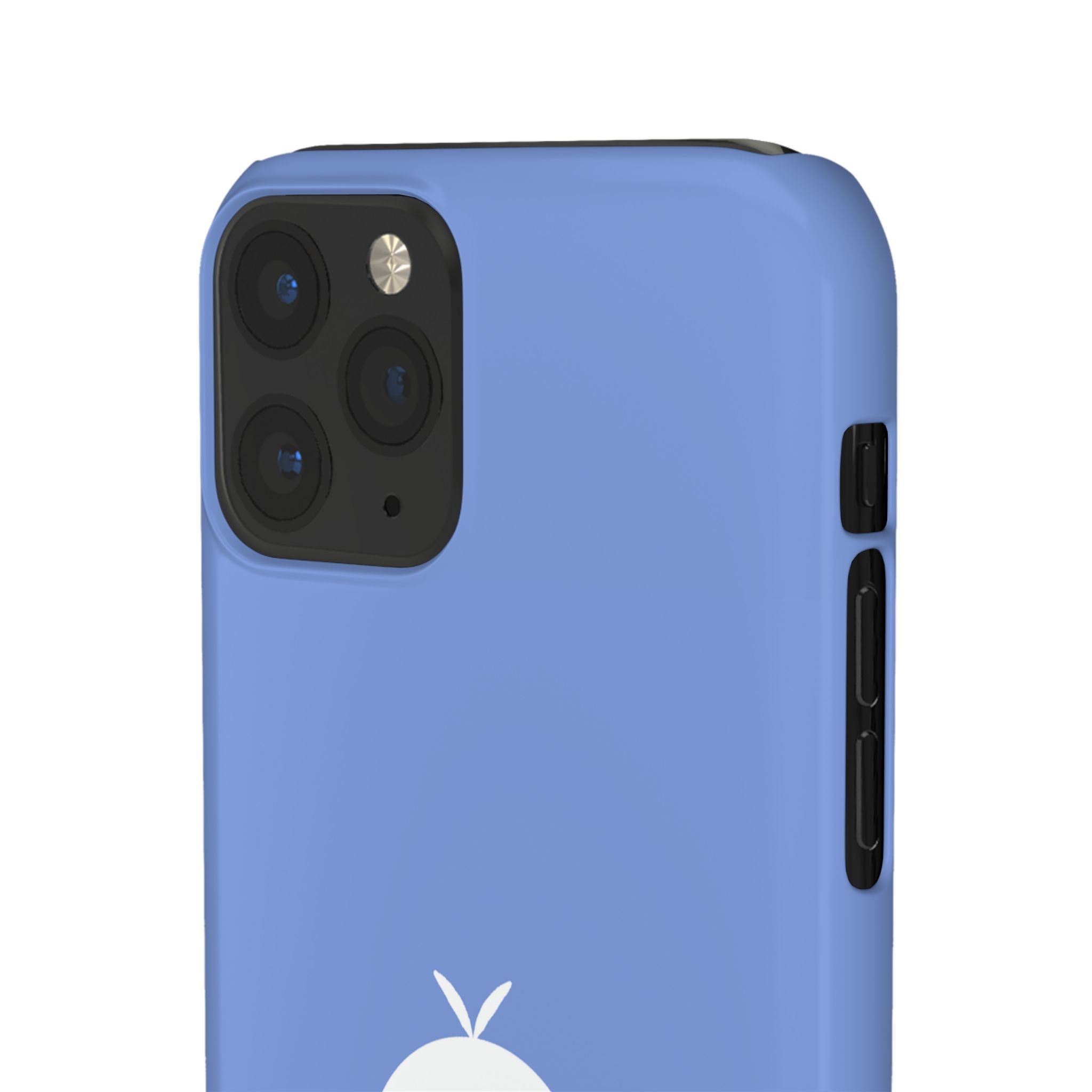 Cute Goose Phone Case – Blue Snap Phone Cover with Whimsical Bird Design
