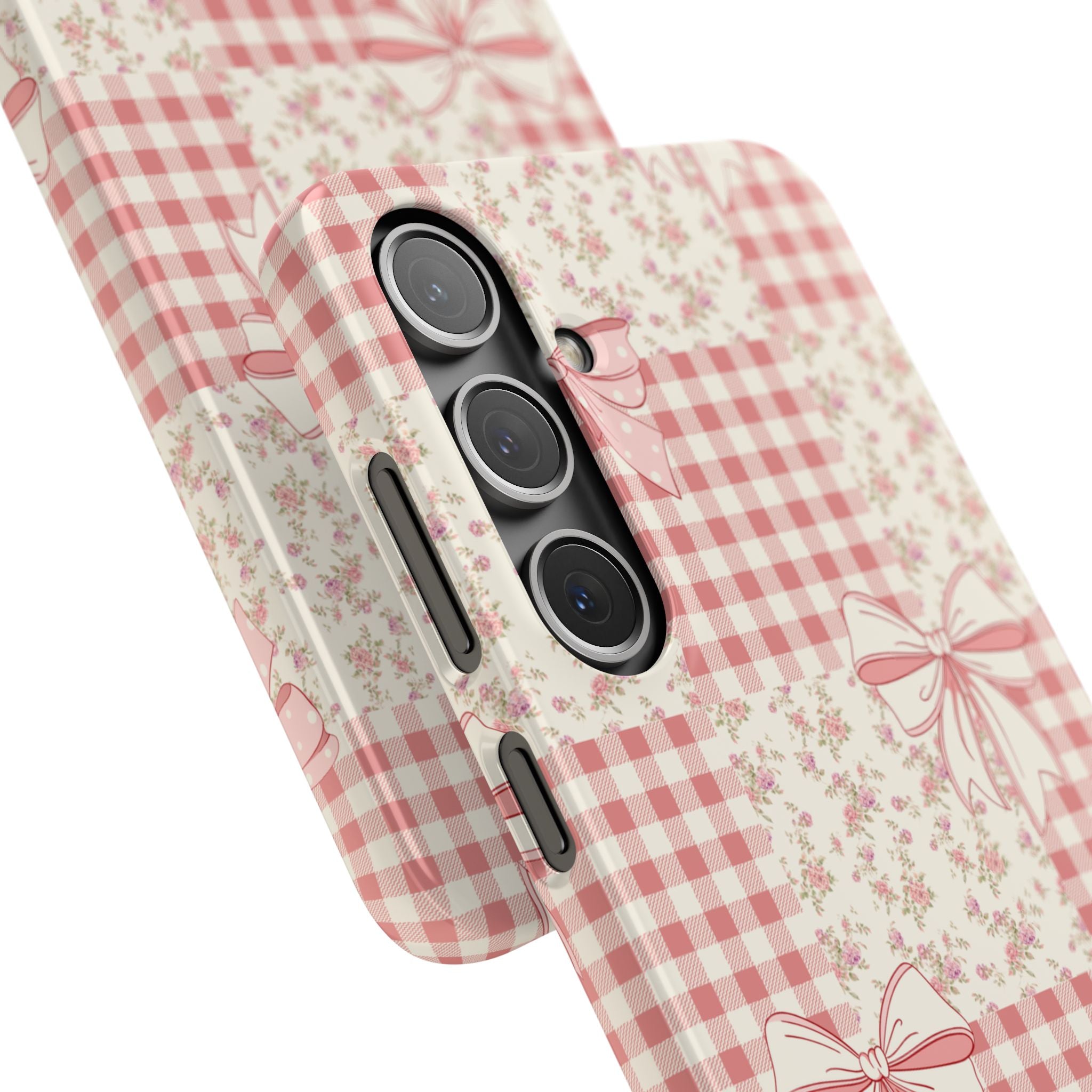 Pink Bow Patchwork Case
