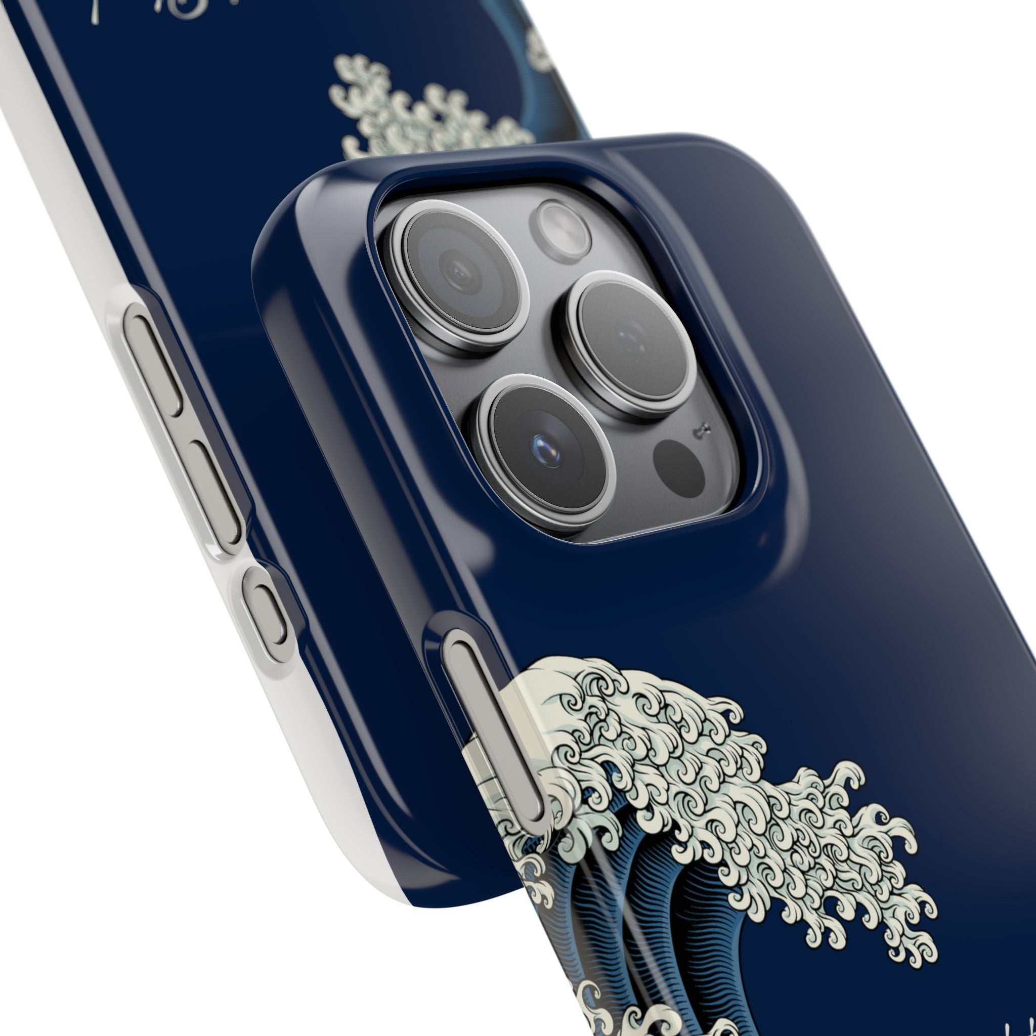 Phone Case — 'Go with the Flow' Wave Design