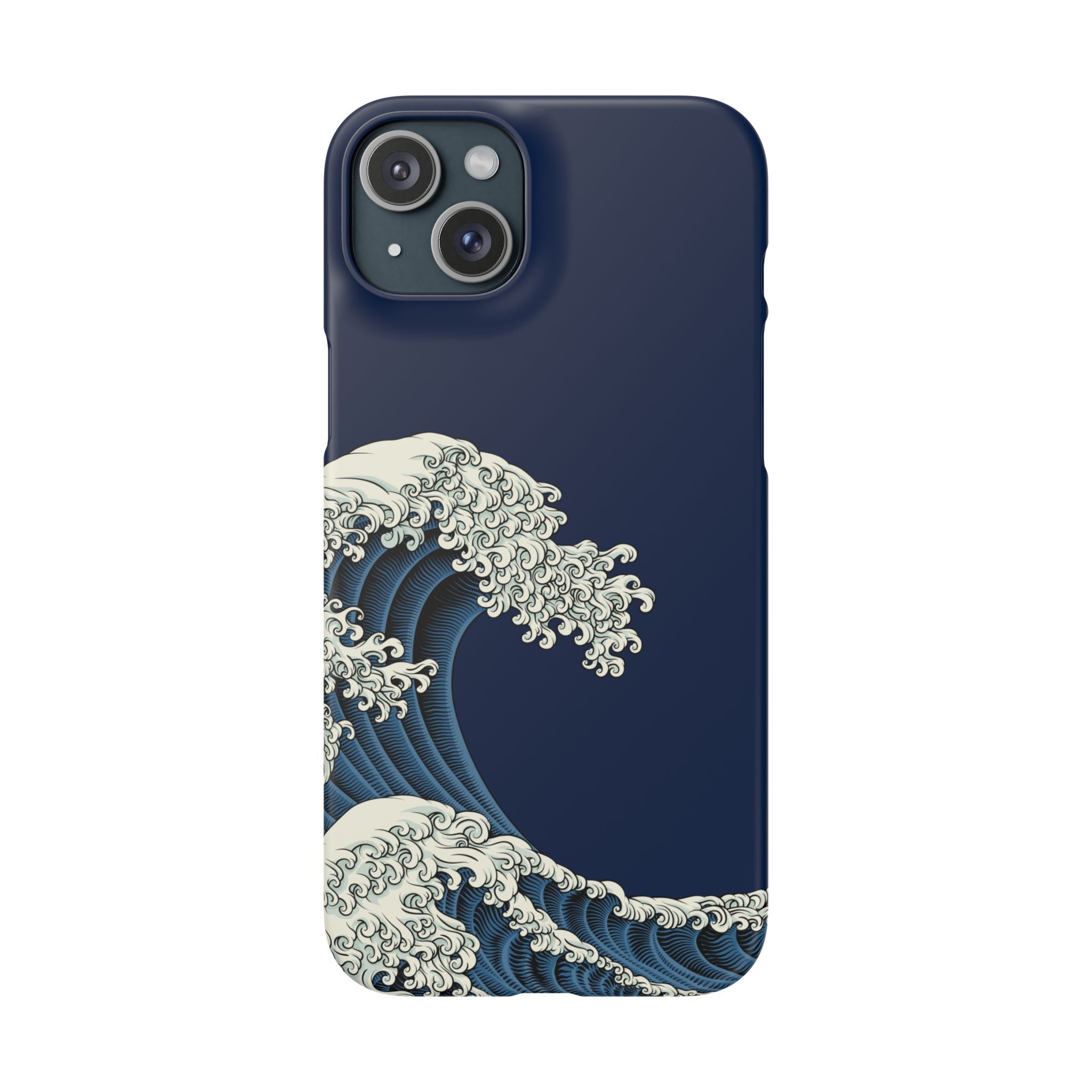 Phone Case — 'Go with the Flow' Wave Design