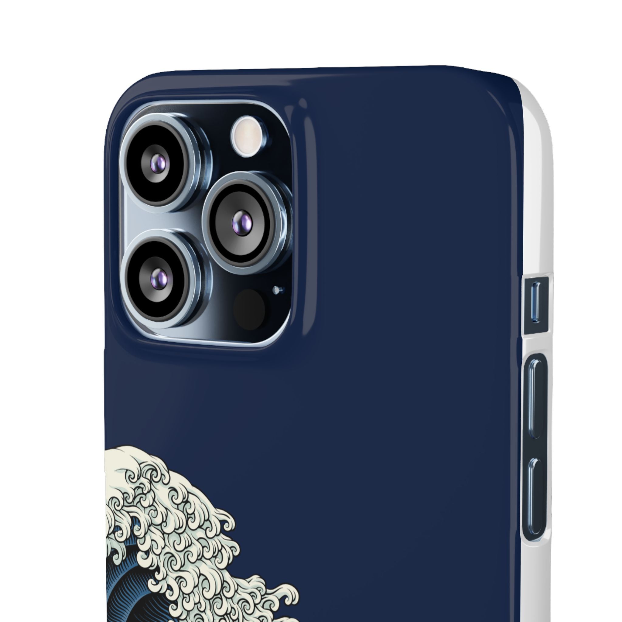 Phone Case — 'Go with the Flow' Wave Design