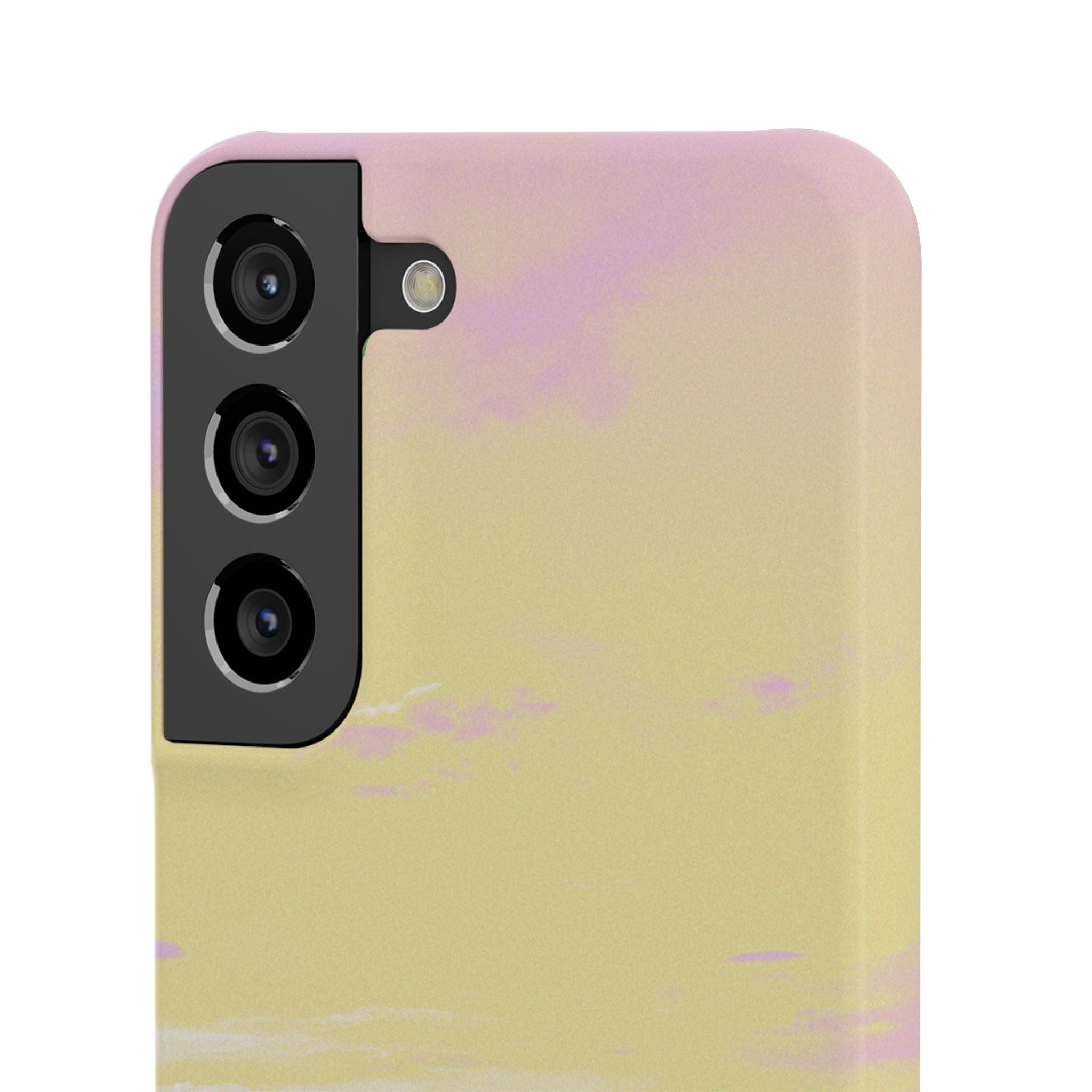 Pastel Lavender Field Phone Case — Sunset Sky Snap Case