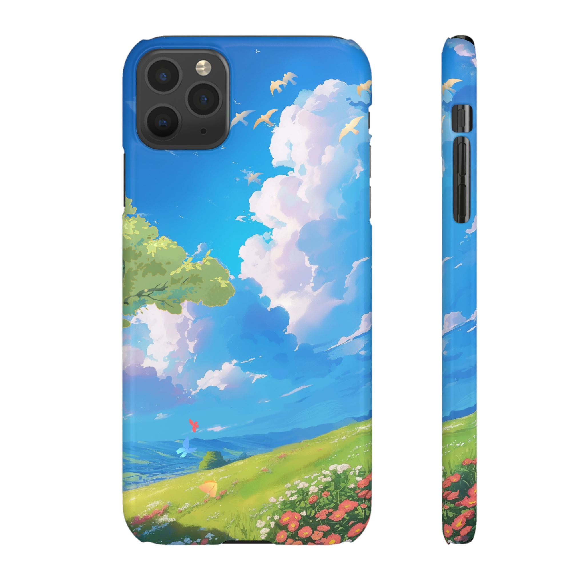 Snap Case Phone Case — Blue Sky Meadow Cloud Art