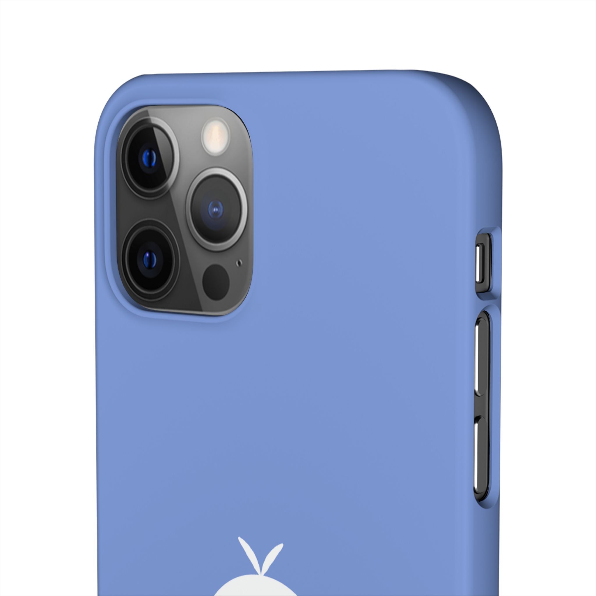 Cute Goose Phone Case – Blue Snap Phone Cover with Whimsical Bird Design