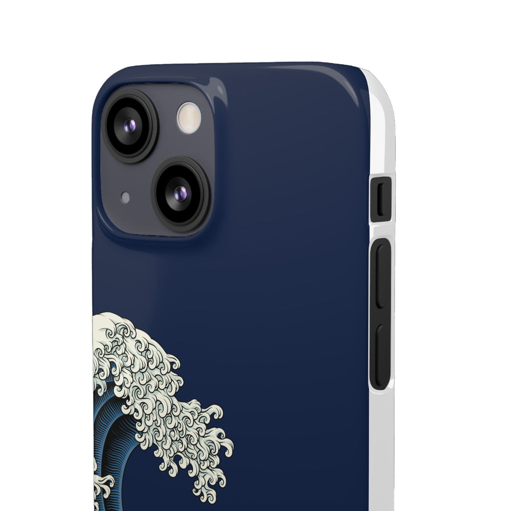 Phone Case — 'Go with the Flow' Wave Design