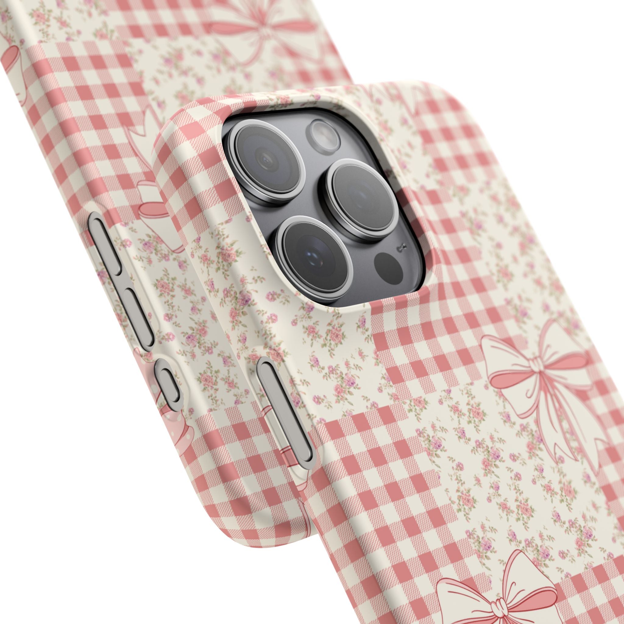 Pink Bow Patchwork Case