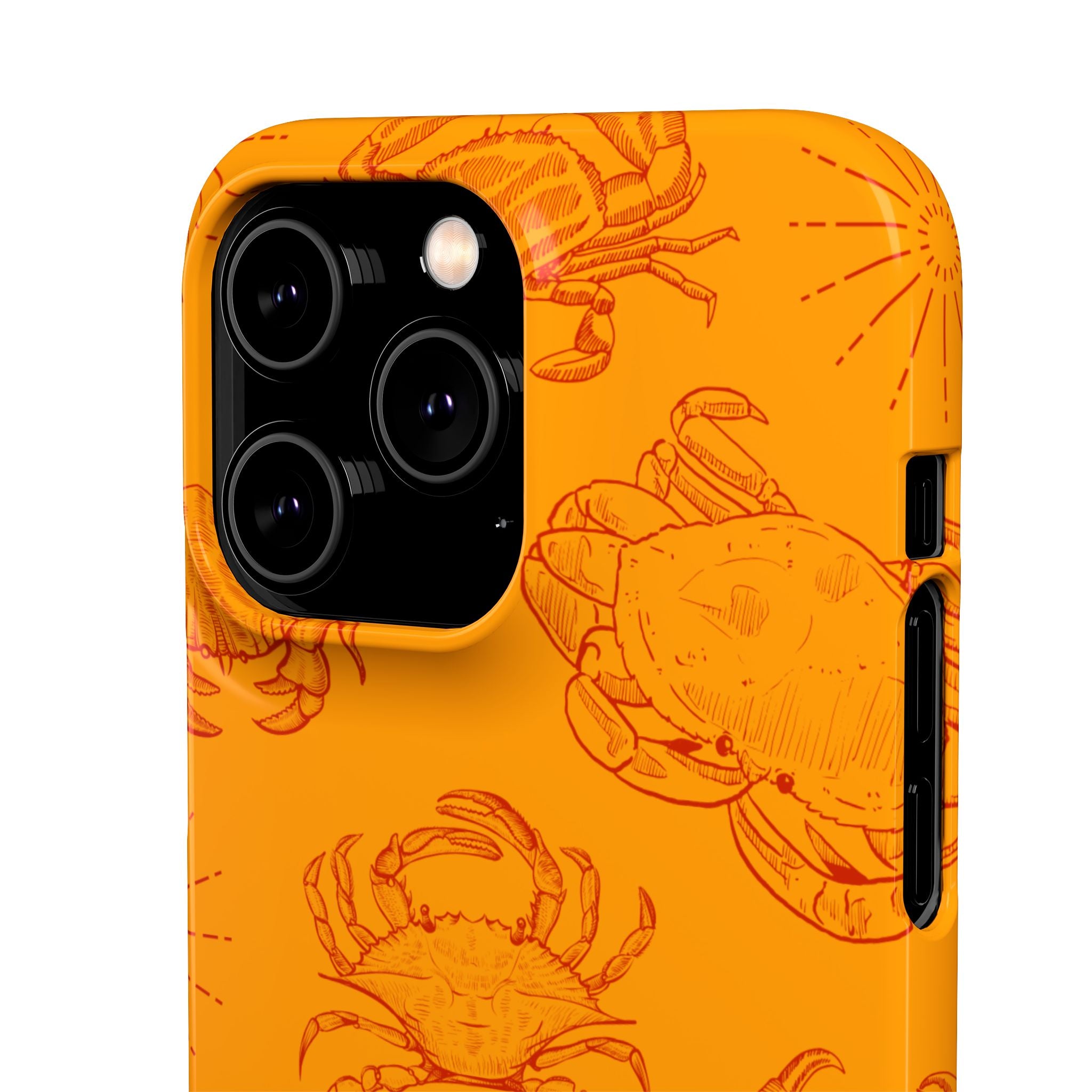 Crab Pattern Snap Case – Orange Coastal Phone Cover