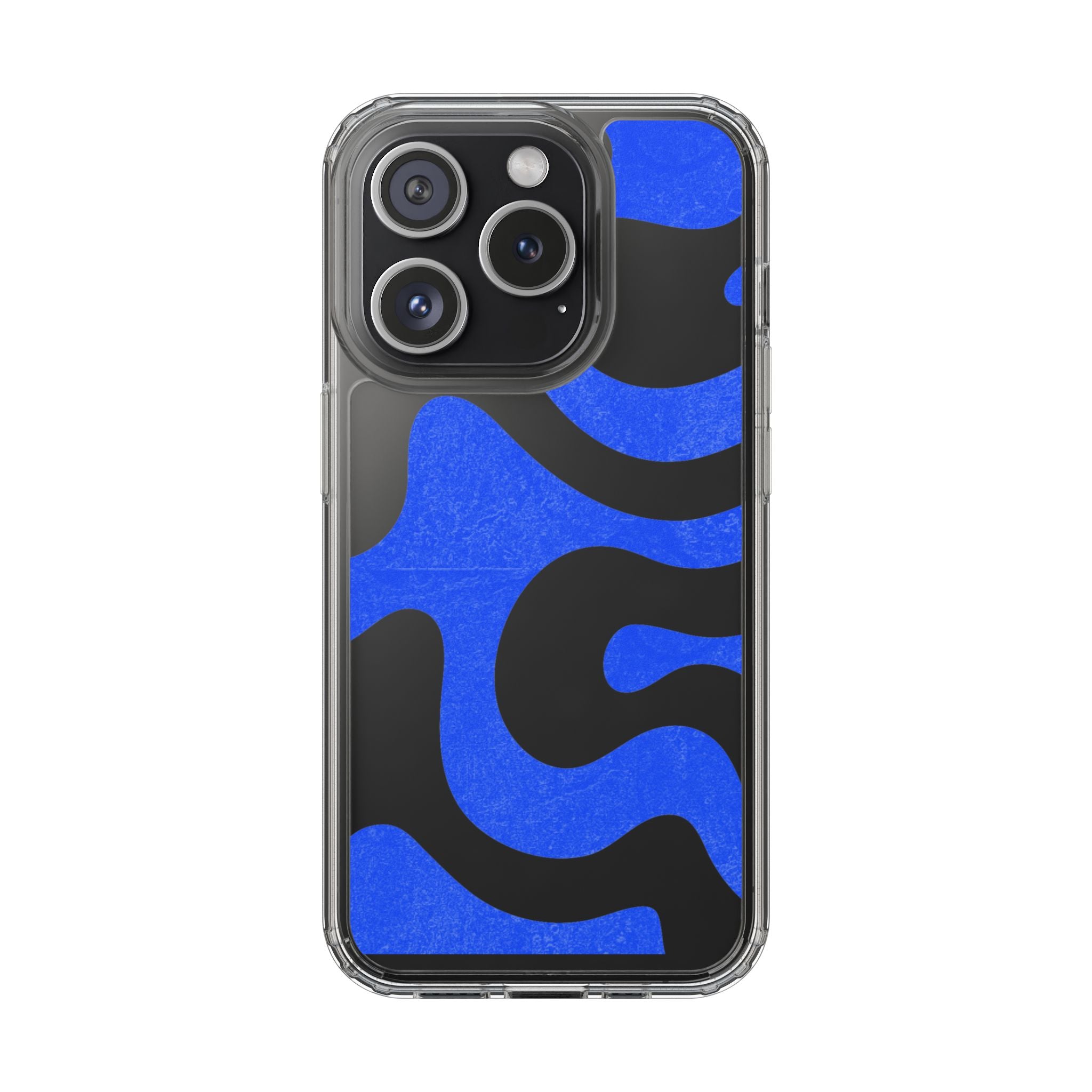 Copy of Abstract Blue Wave Clear Phone Case